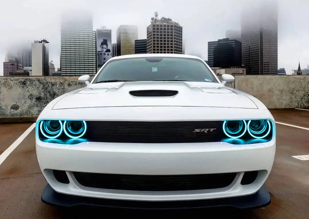 ORACLE Lighting 2015-2023 Dodge Challenger LED Surface Mount Headlight Halo Kit - Image 41