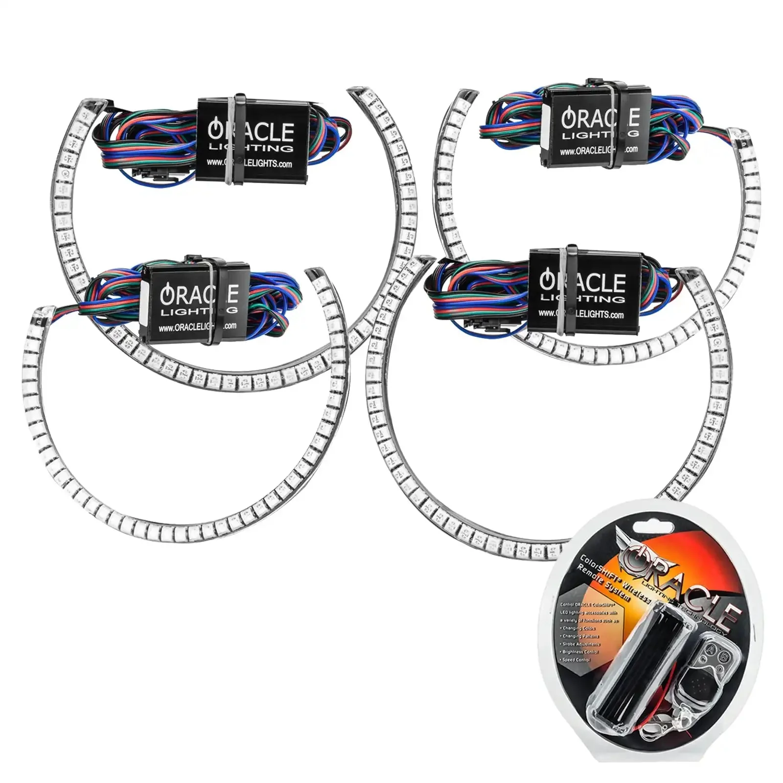 ORACLE Lighting 2015-2023 Dodge Challenger LED Surface Mount Headlight Halo Kit - Image 5