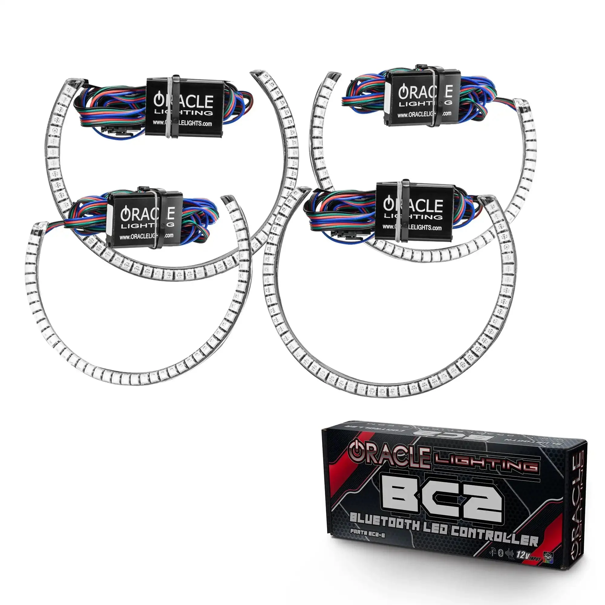ORACLE Lighting 2015-2023 Dodge Challenger LED Surface Mount Headlight Halo Kit - Image 7