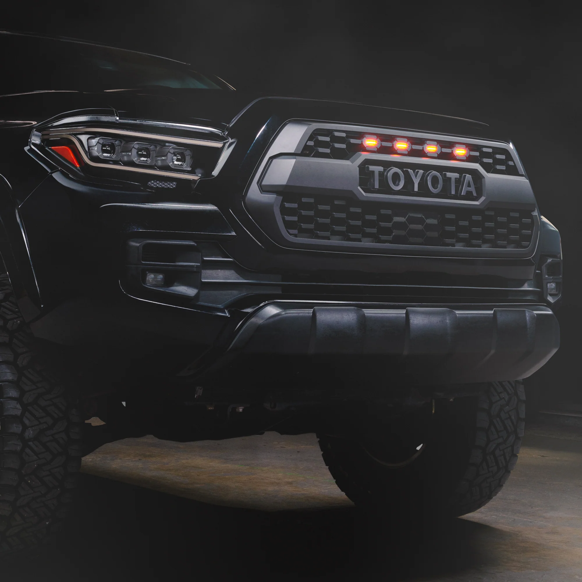 2016-2023 Gen 3 Toyota Tacoma TRD PRO Pre-Runner Style LED Grill Light Kit - Image 3