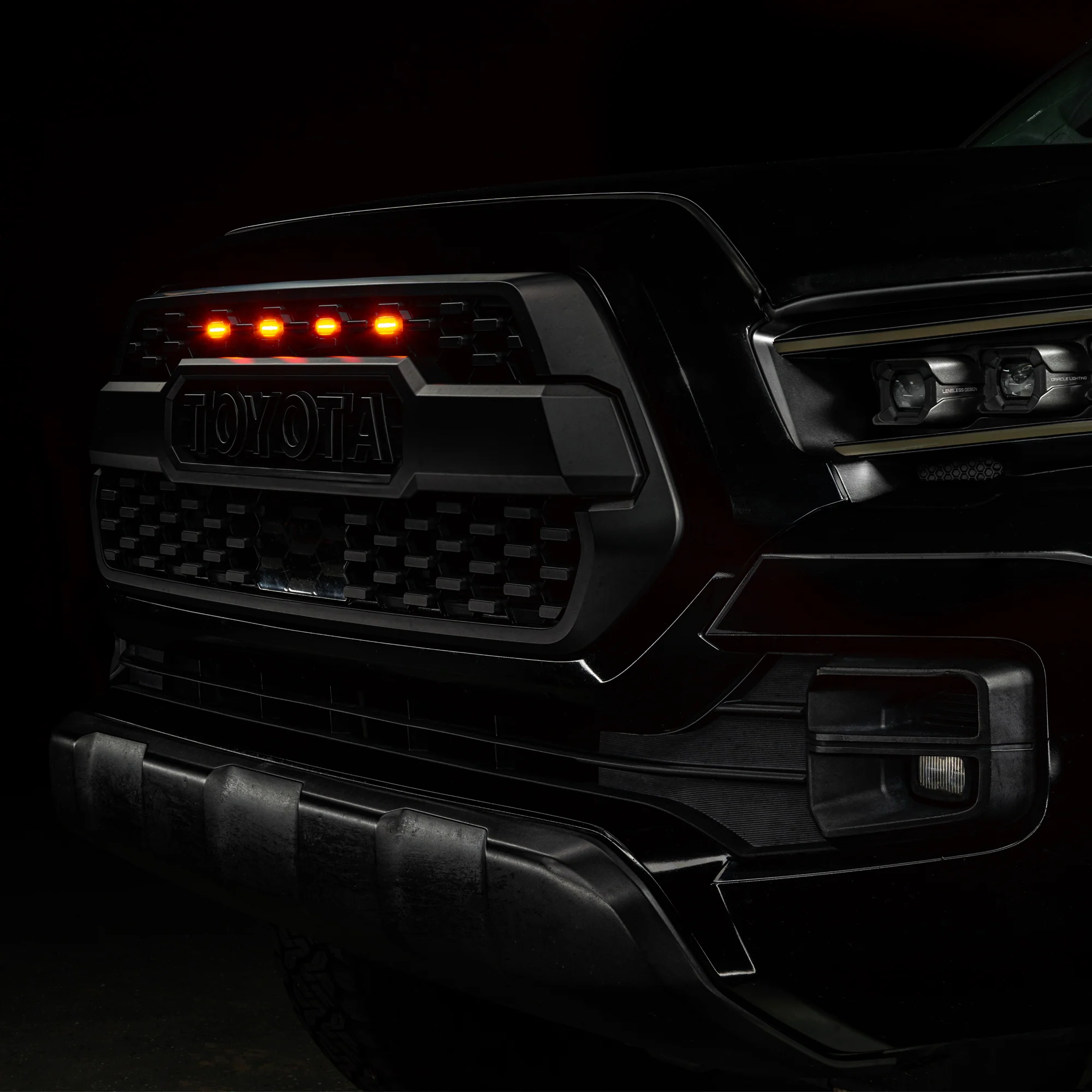 2016-2023 Gen 3 Toyota Tacoma TRD PRO Pre-Runner Style LED Grill Light Kit - Image 6