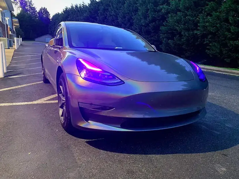 2017–20 Tesla Model 3 Headlights ColorSHIFT DRL Upgrade - Image 6