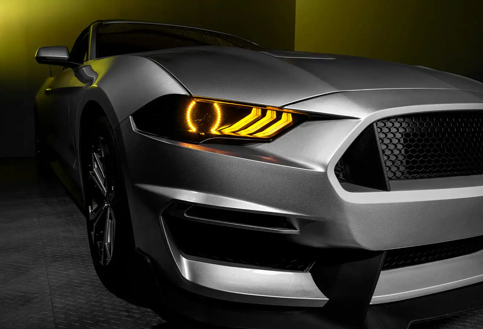ORACLE Lighting 2018-2023 Ford Mustang Dynamic ColorSHIFT DRL Upgrade w/Halo Kit & Sequential Turn Signal - Image 46