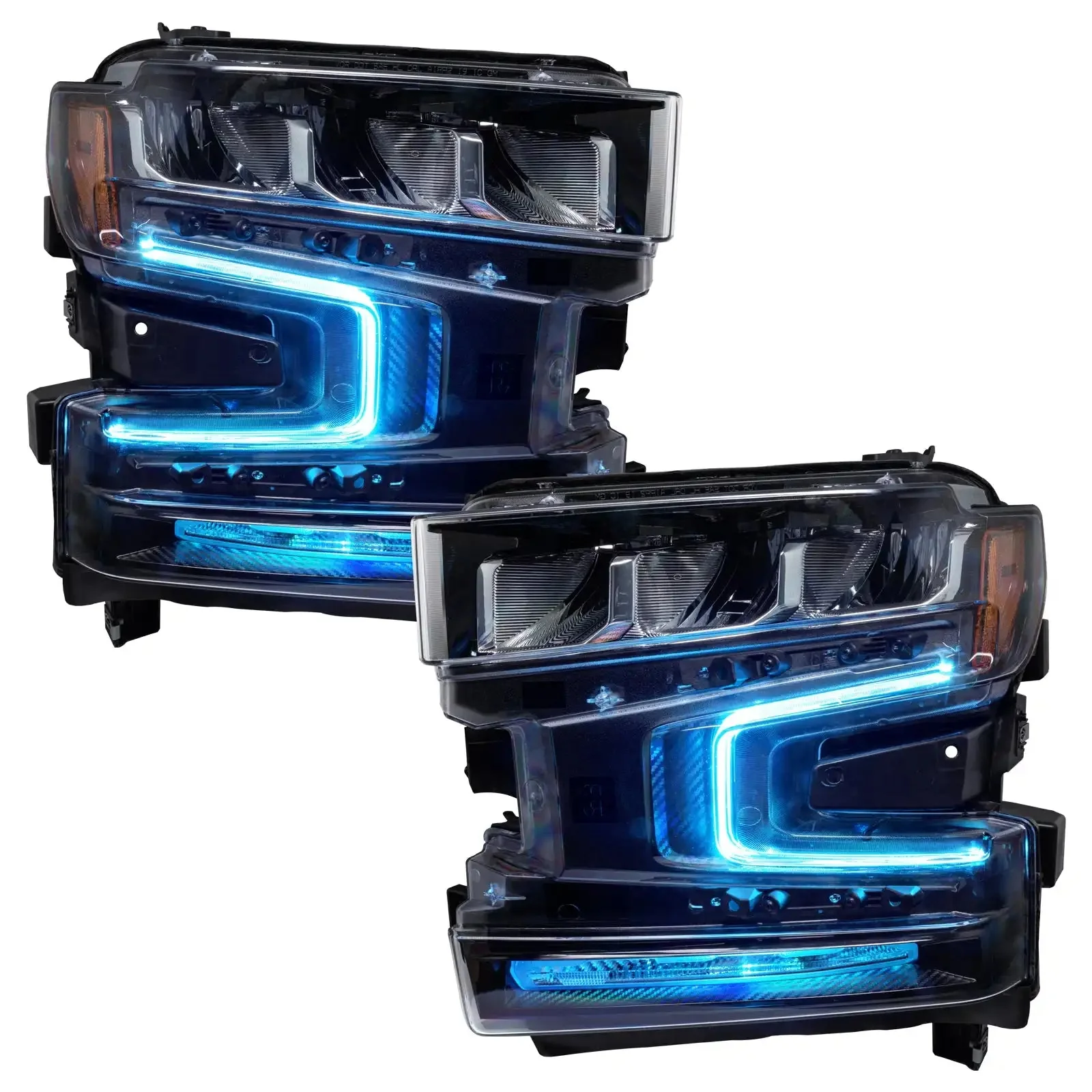 ORACLE Lighting 2019-2022 Chevrolet Silverado 1500 ColorSHIFT RGB+W Headlight DRL Upgrade Kit - Image 11