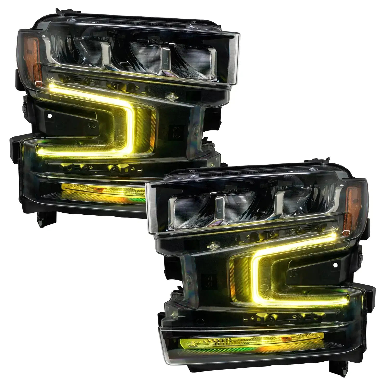 ORACLE Lighting 2019-2022 Chevrolet Silverado 1500 ColorSHIFT RGB+W Headlight DRL Upgrade Kit - Image 12