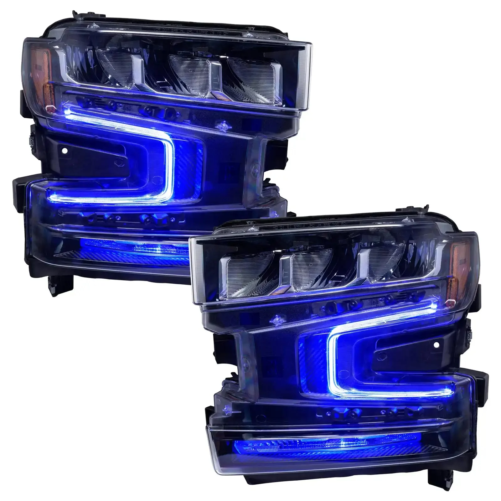 ORACLE Lighting 2019-2022 Chevrolet Silverado 1500 ColorSHIFT RGB+W Headlight DRL Upgrade Kit - Image 25