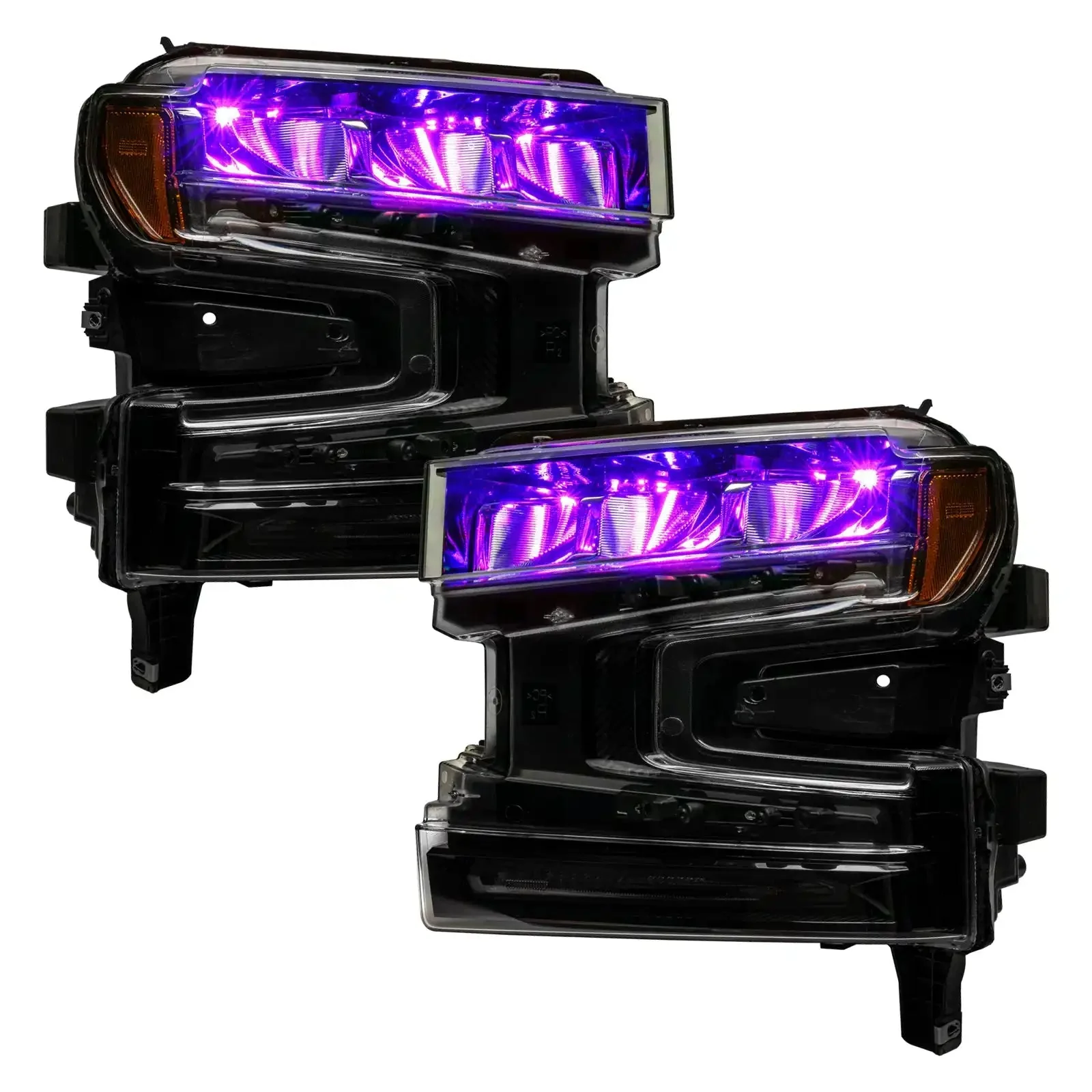 ORACLE Lighting 2019-2022 Chevrolet Silverado 1500 ColorSHIFT RGB Demon Eye Headlight Upgrade - Image 10