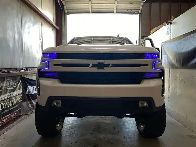 ORACLE Lighting 2019-2022 Chevrolet Silverado 1500 ColorSHIFT RGB Demon Eye Headlight Upgrade - Image 14