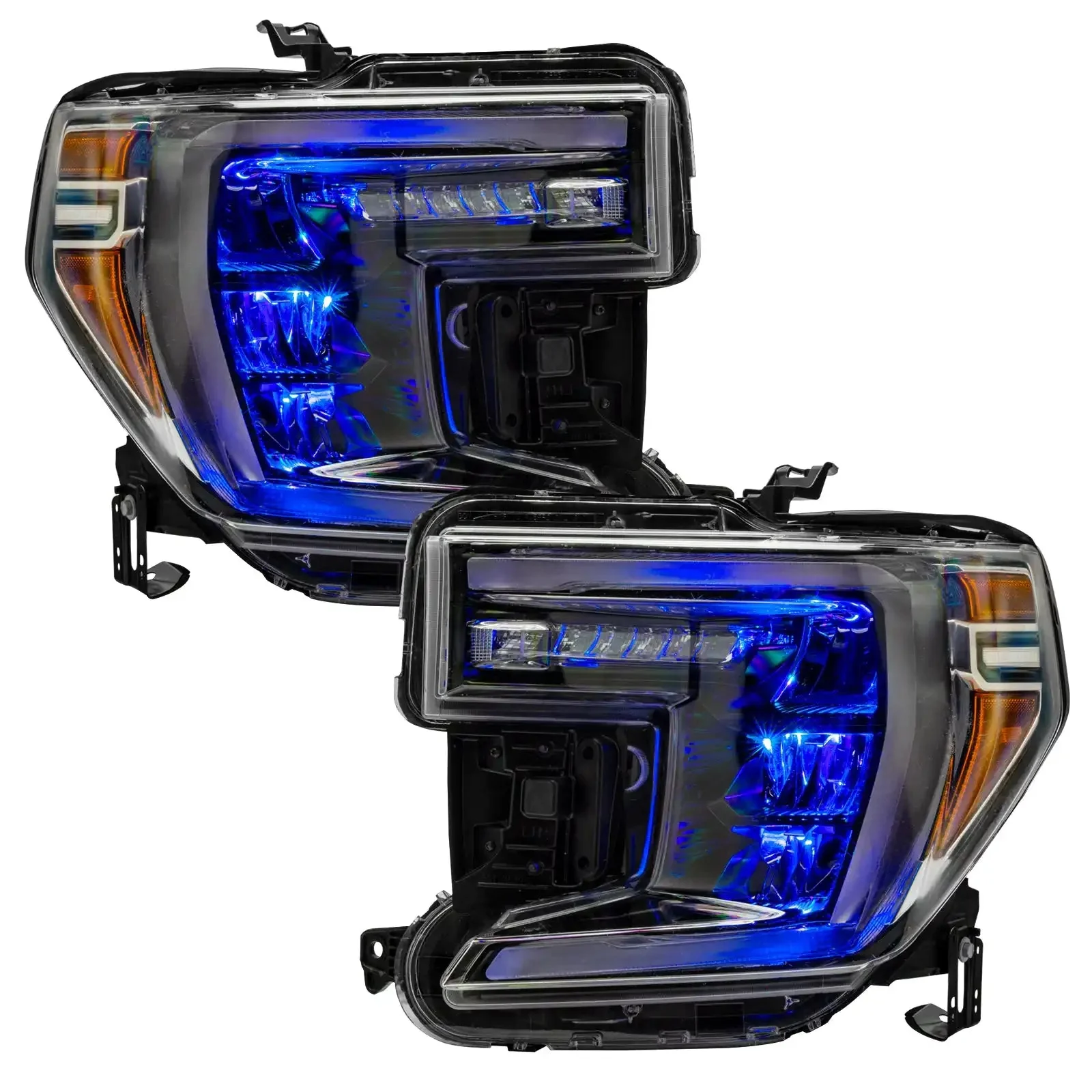ORACLE Lighting 2019-2022 GMC Sierra 1500 ColorSHIFT RGB Demon Eye Headlight Upgrade - Image 5