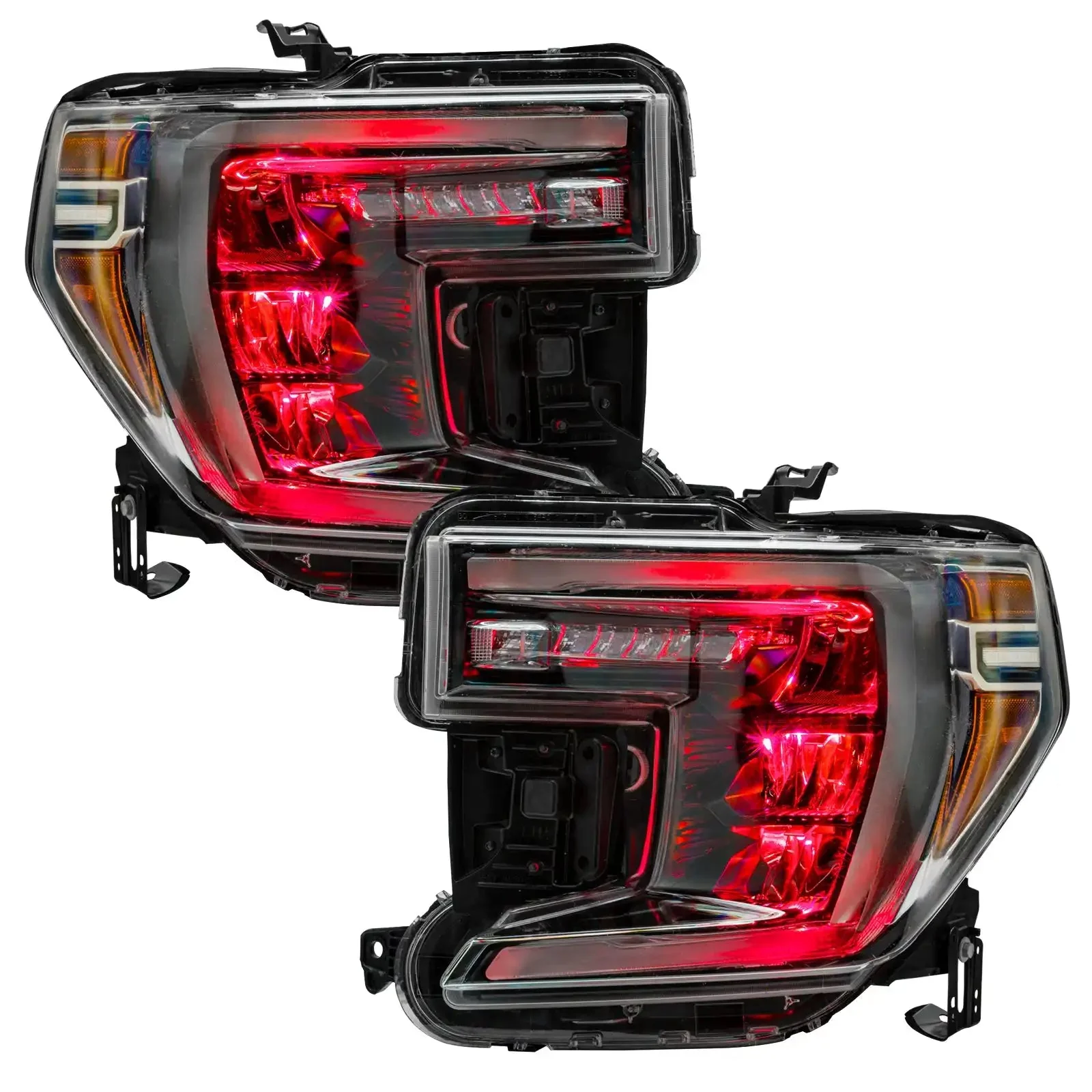 ORACLE Lighting 2019-2022 GMC Sierra 1500 ColorSHIFT RGB Demon Eye Headlight Upgrade - Image 7