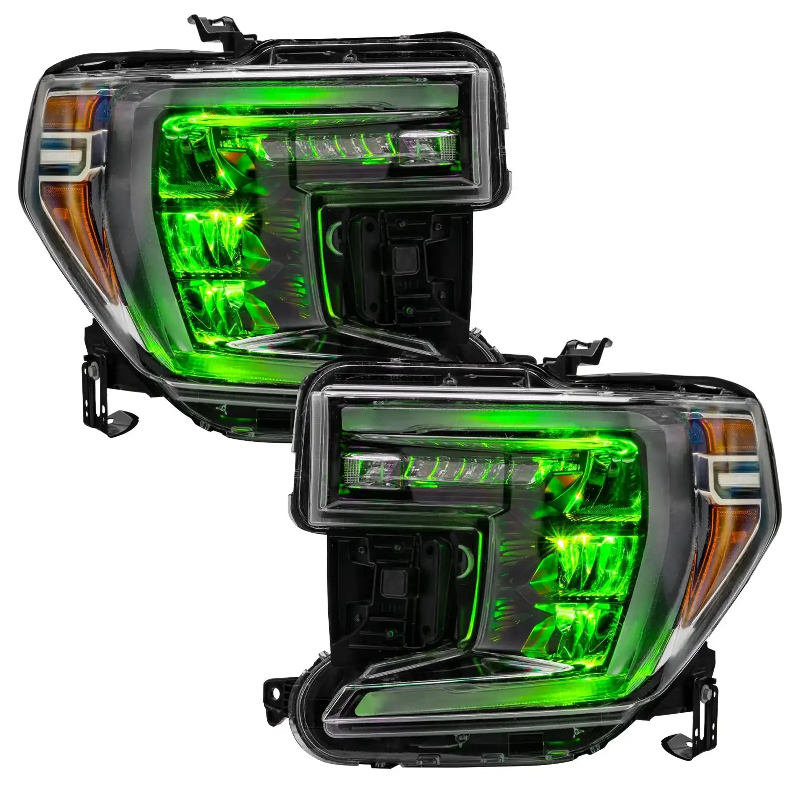 ORACLE Lighting 2019-2022 GMC Sierra 1500 ColorSHIFT RGB Demon Eye Headlight Upgrade - Image 8