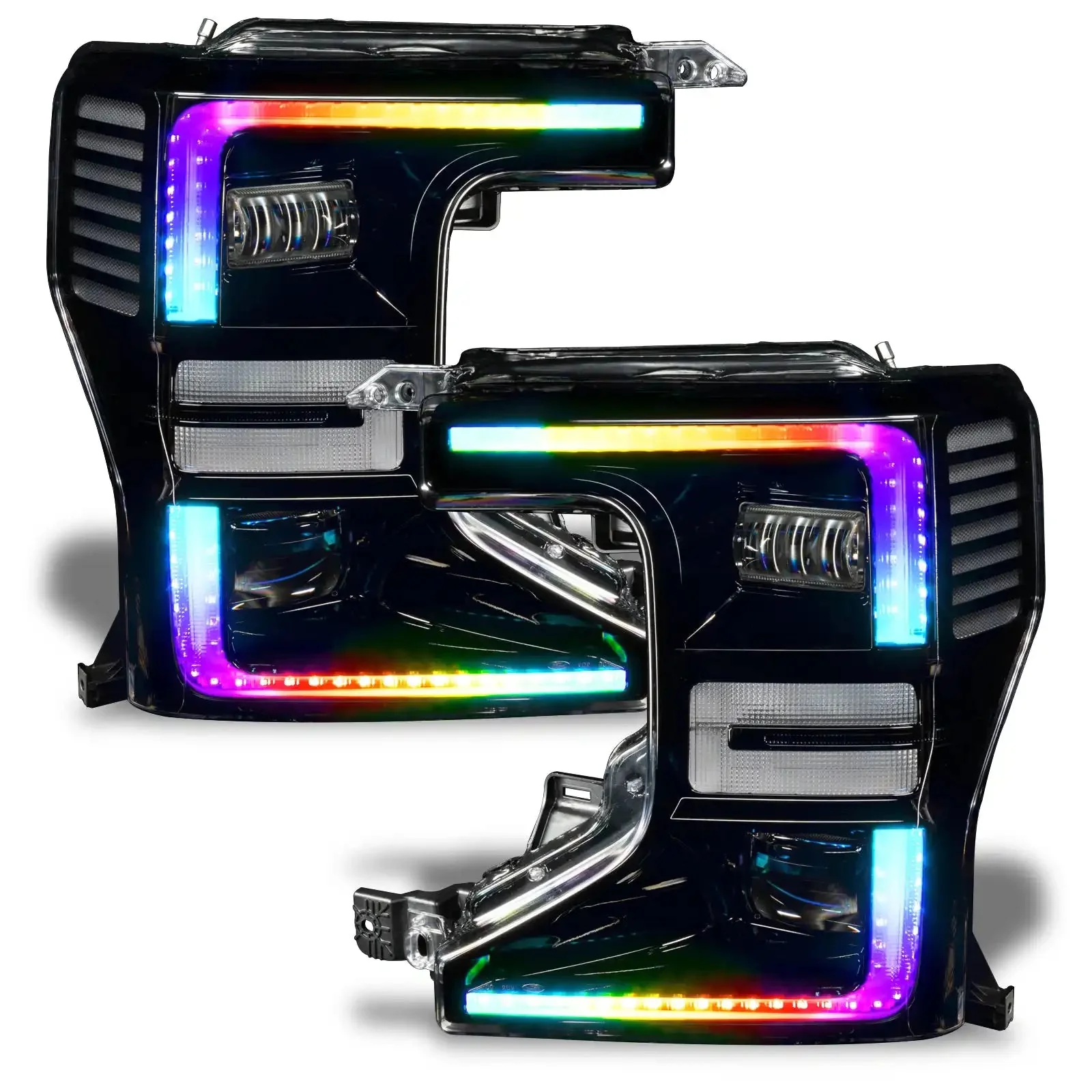 ORACLE Lighting 2020-2022 Ford F-250/350 Super Duty ORACLE Dynamic ColorSHIFT Headlight DRL Upgrade Kit w/Switchback Turn Signals - Image 10