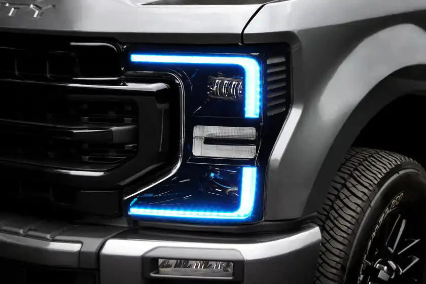 ORACLE Lighting 2020-2022 Ford F-250/350 Super Duty ORACLE Dynamic ColorSHIFT Headlight DRL Upgrade Kit w/Switchback Turn Signals - Image 38
