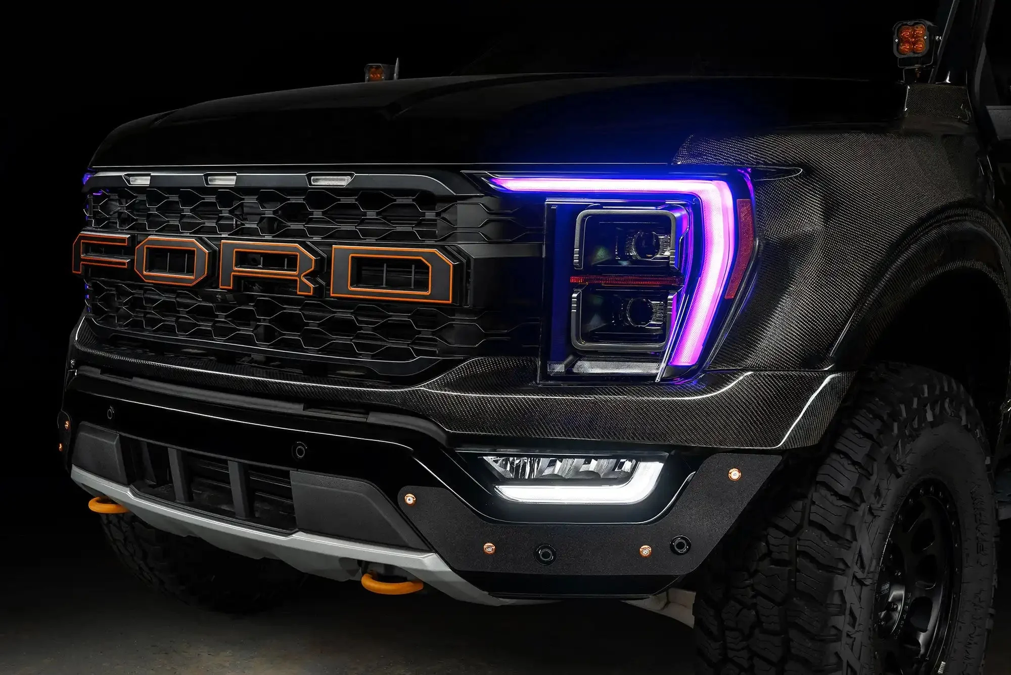 ORACLE Lighting 2021-2023 Ford F-150 ColorSHIFT RGB+W Headlight DRL Upgrade Kit - Image 25