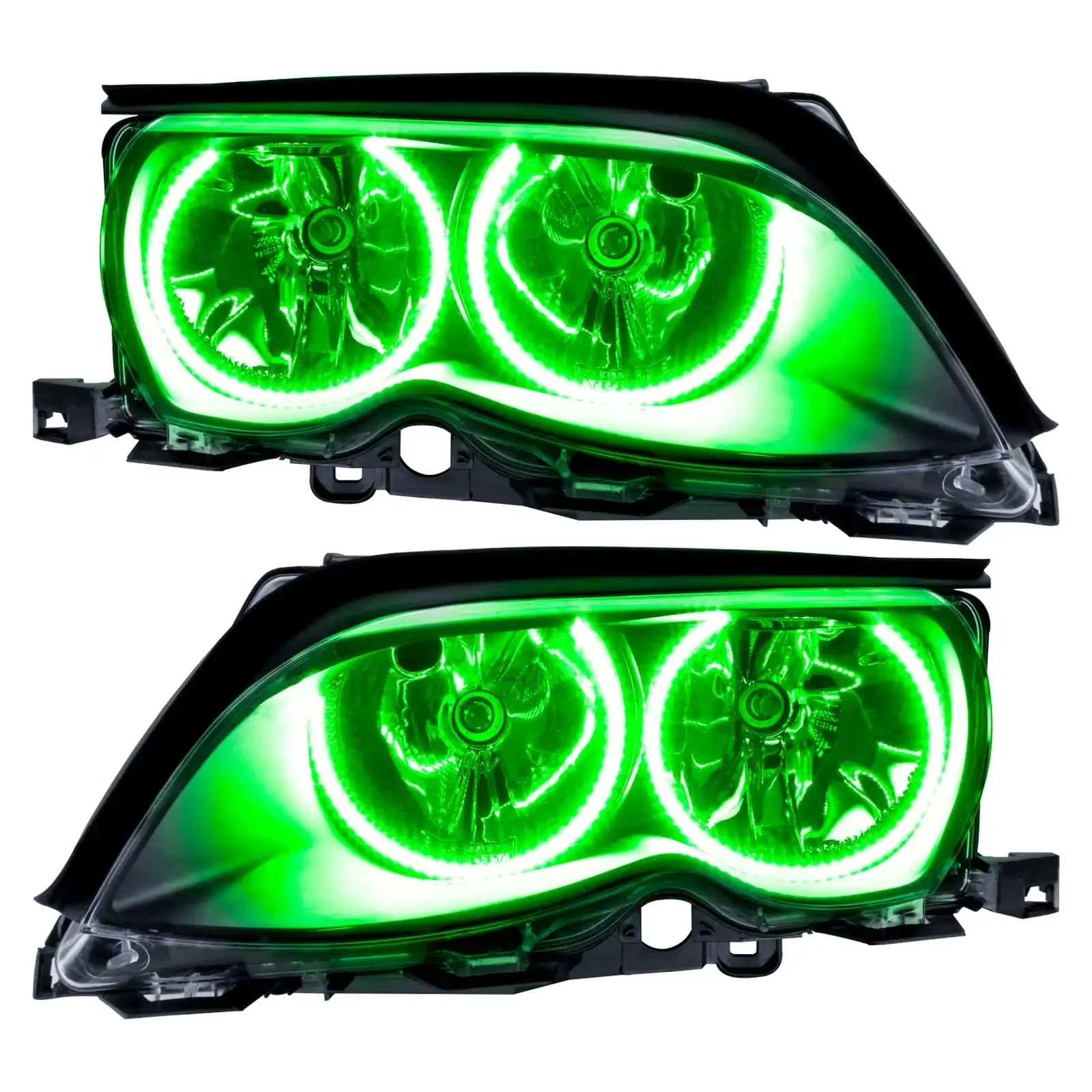 ORACLE Lighting 2002-2005 BMW 3 Series Pre-Assembled Halo Headlights - Black Housing - Image 4