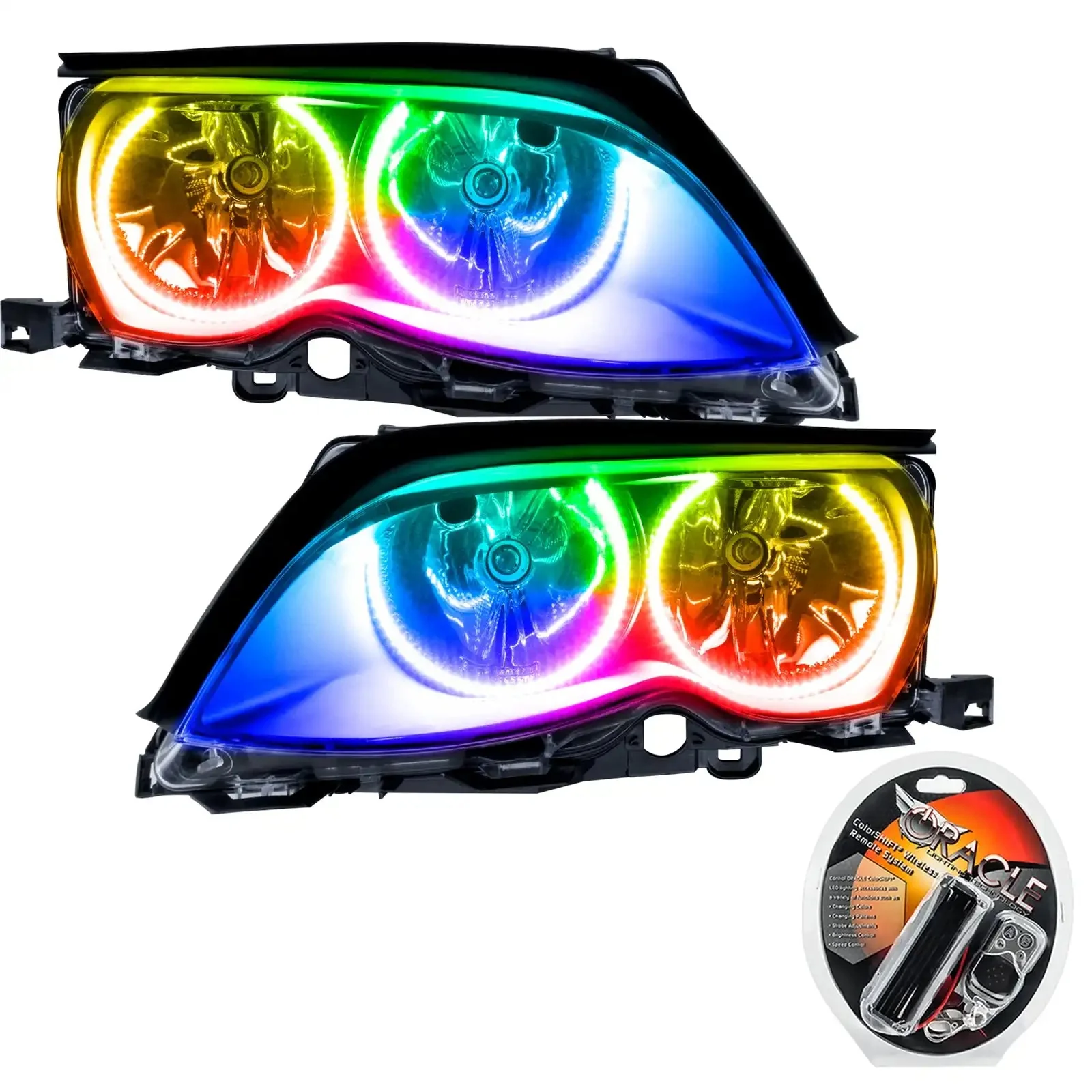 ORACLE Lighting 2002-2005 BMW 3 Series Pre-Assembled Halo Headlights - Black Housing - Image 7
