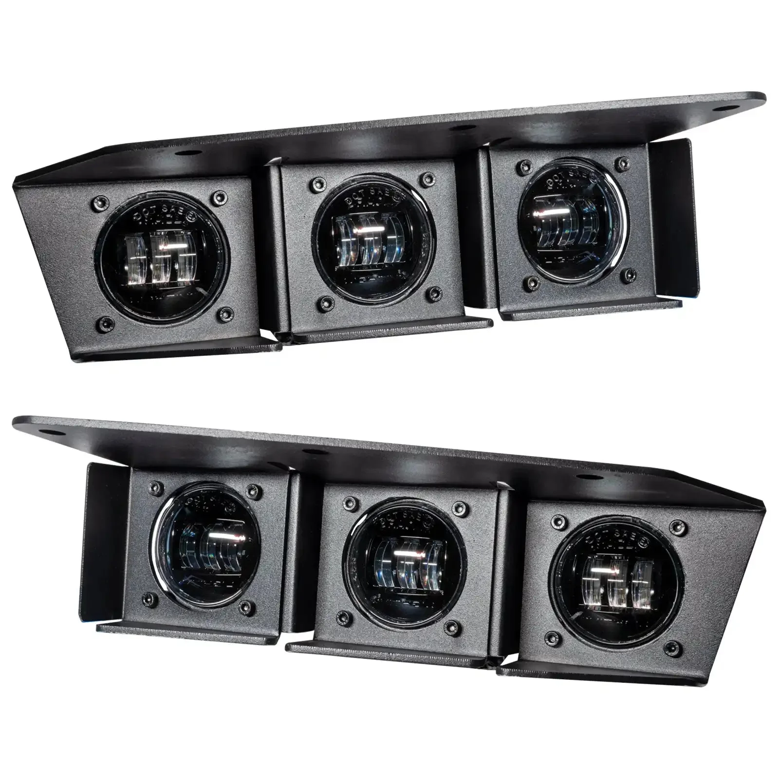 2021-2026 Ford Bronco Triple LED Fog Light Kit - Steel Modular Bumper | 90W - Image 21