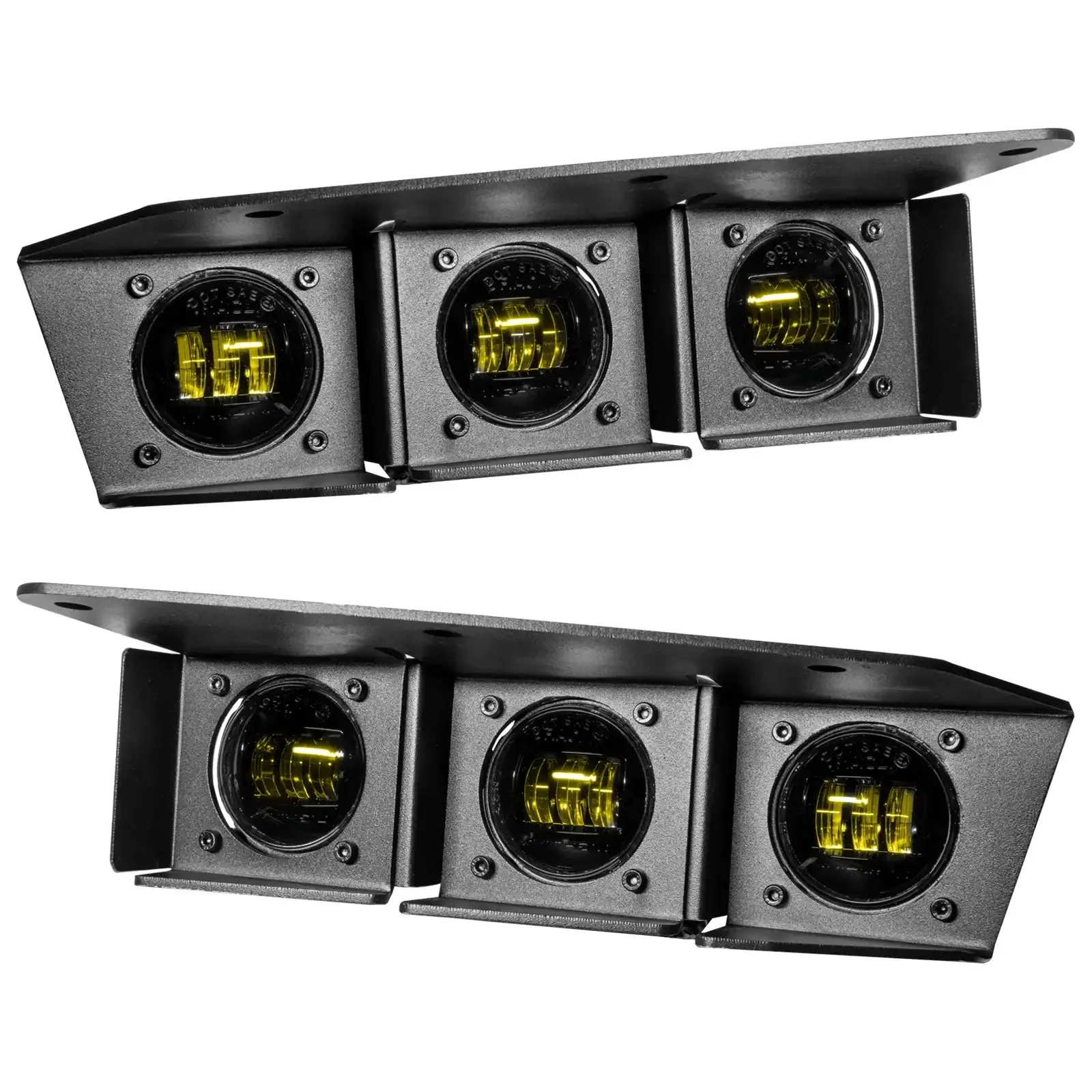2021-2026 Ford Bronco Triple LED Fog Light Kit - Steel Modular Bumper | 90W - Image 23