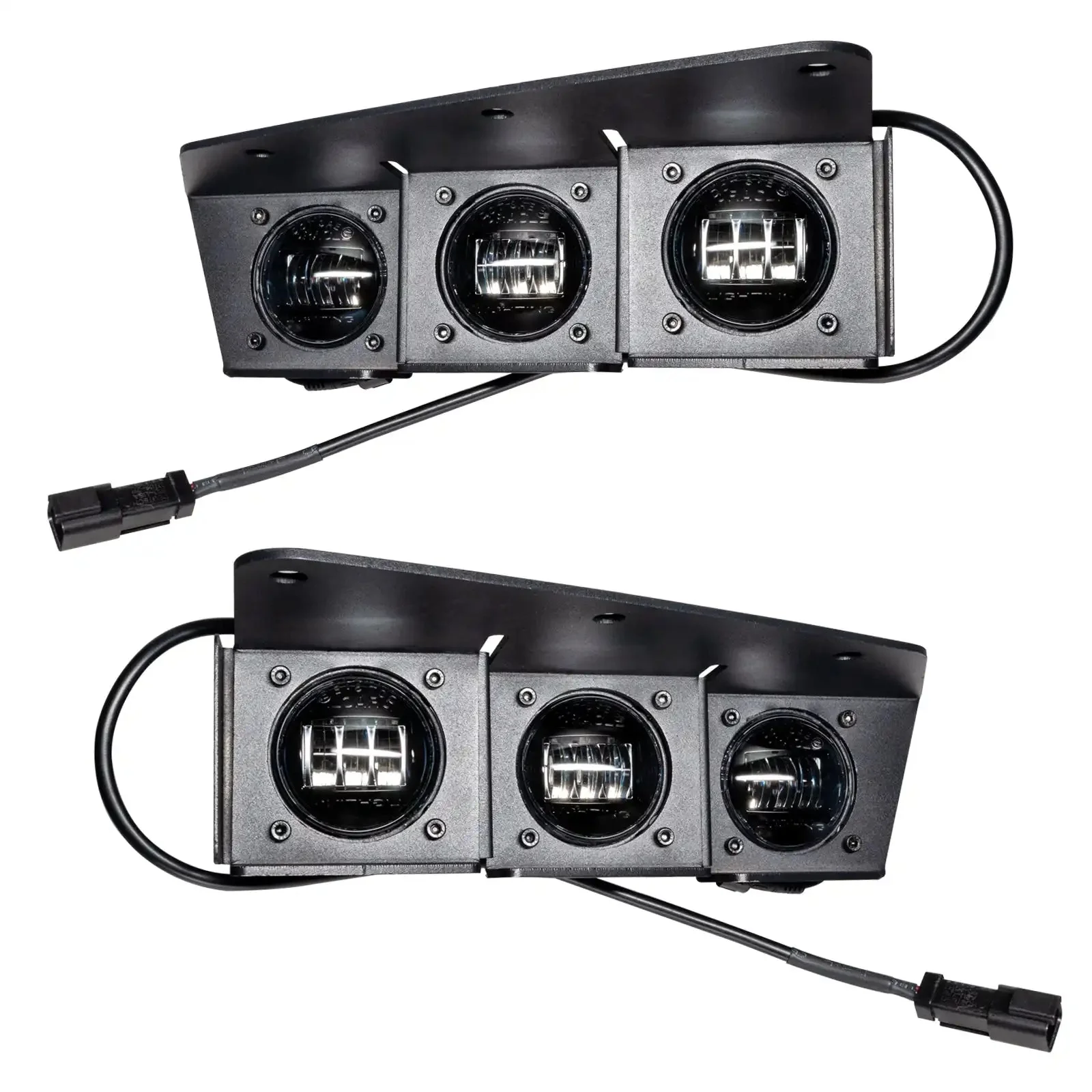2021-2026 Ford Bronco Triple LED Fog Light Kit - Steel Modular Bumper | 90W - Image 24