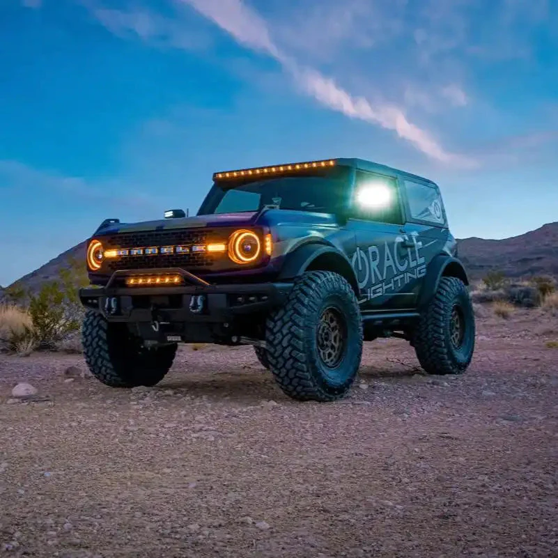 2021-2026 Ford Bronco Triple LED Fog Light Kit - Steel Modular Bumper | 90W - Image 6