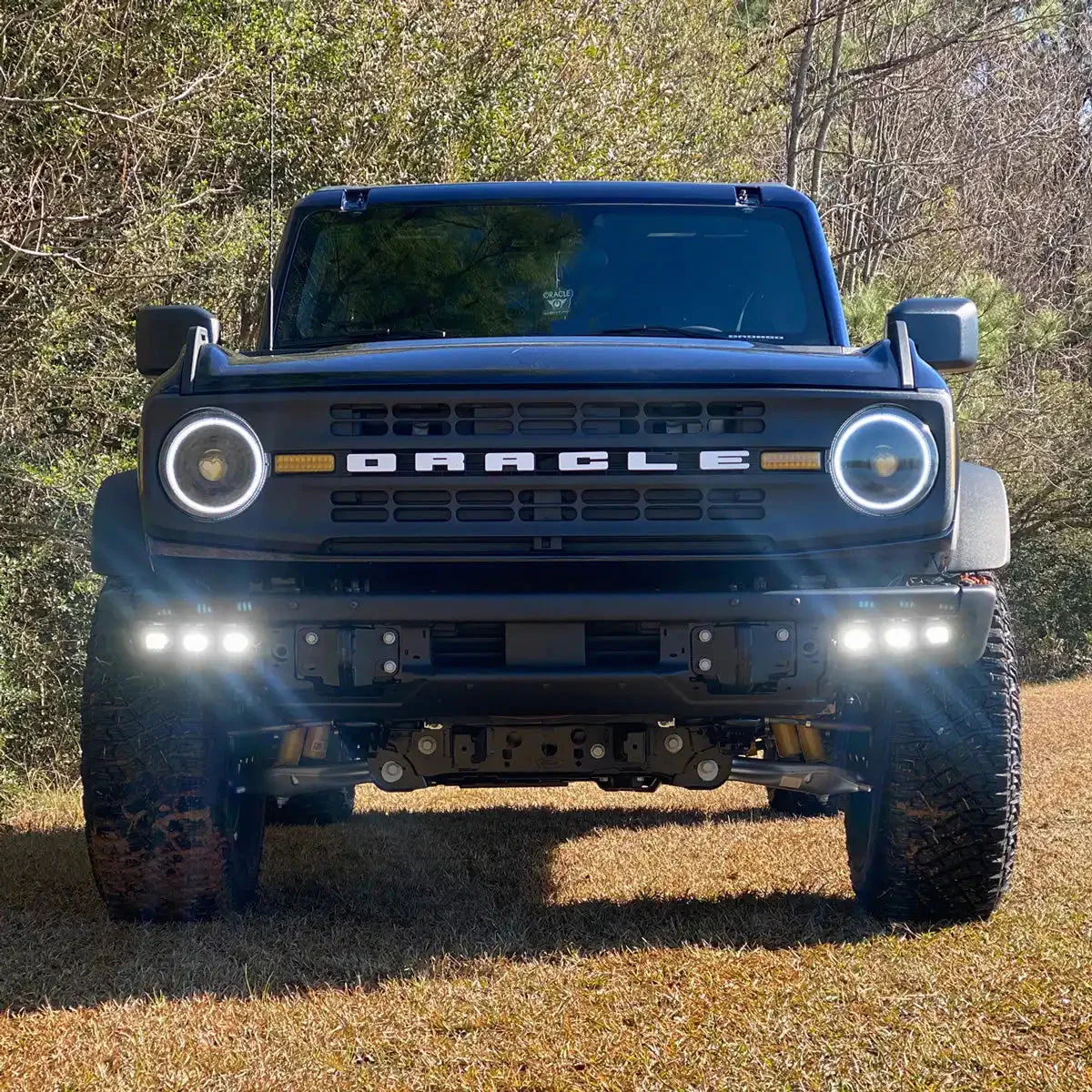 2021-2026 Ford Bronco Triple LED Fog Light Kit - Steel Modular Bumper | 90W - Image 9