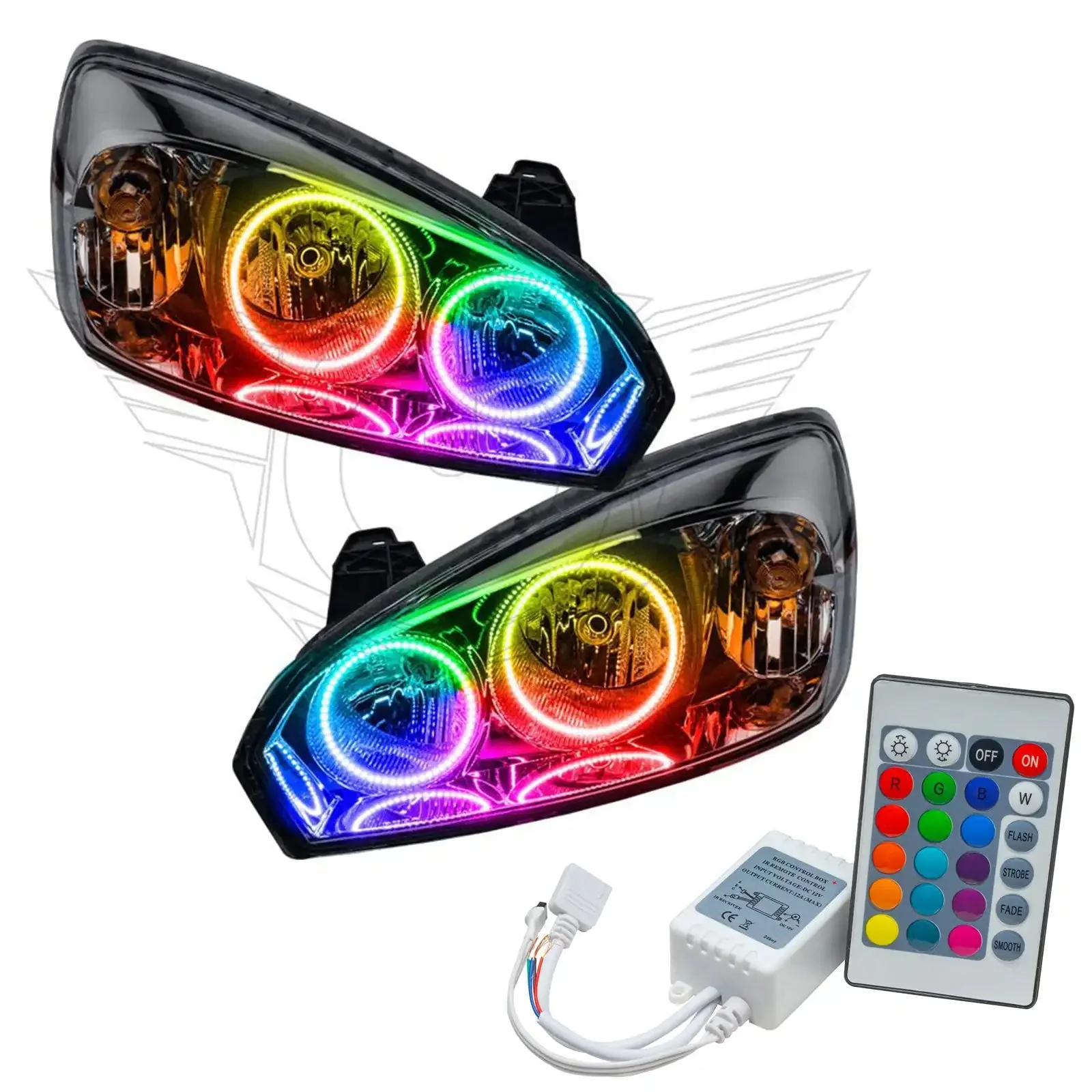 ORACLE Lighting 2004-2007 Chevrolet Malibu Pre-Assembled Halo Headlights - Image 6