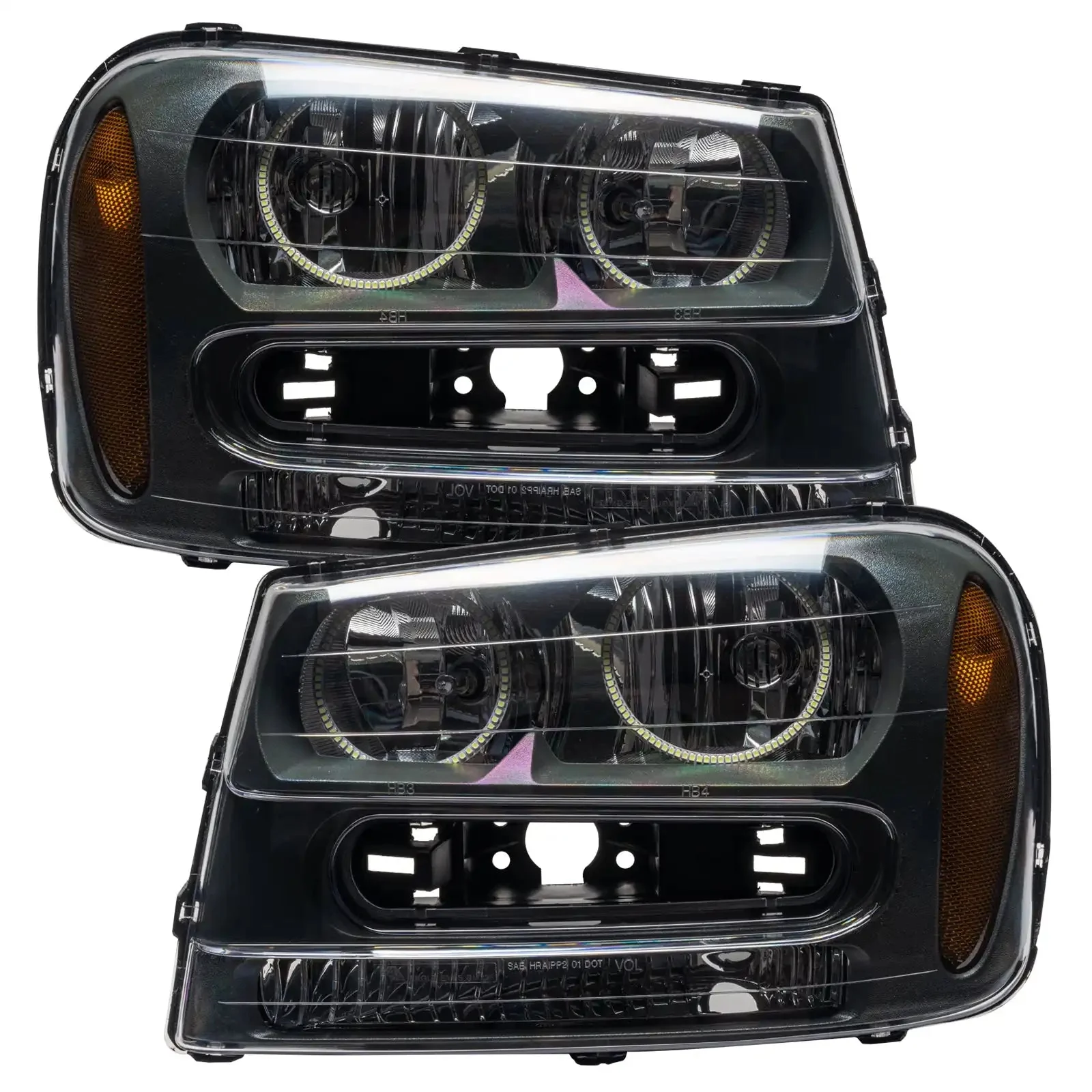 ORACLE Lighting 2002-2009 Chevrolet TrailBlazer Pre-Assembled Halo Headlights - Image 2