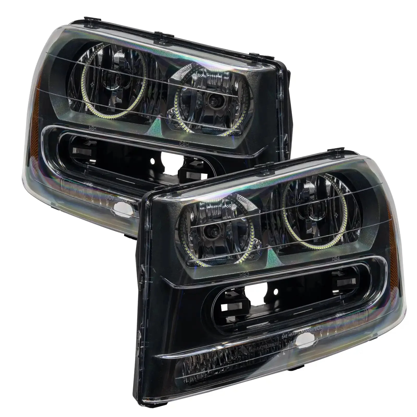 ORACLE Lighting 2002-2009 Chevrolet TrailBlazer Pre-Assembled Halo Headlights - Image 3