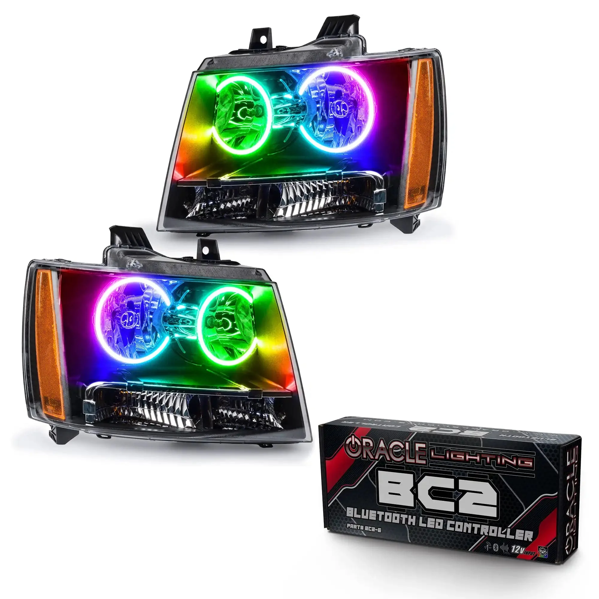 ORACLE Lighting 2007-2013 Chevrolet Avalanche Pre-Assembled Halo Headlights - Image 12