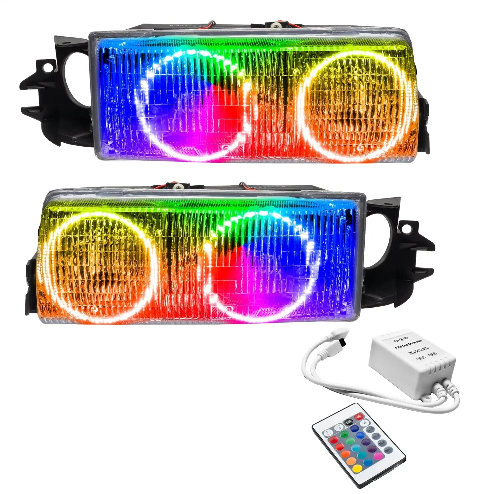 ORACLE Lighting 1991-1996 Chevrolet Caprice Pre-Assembled Halo Headlights - Image 9
