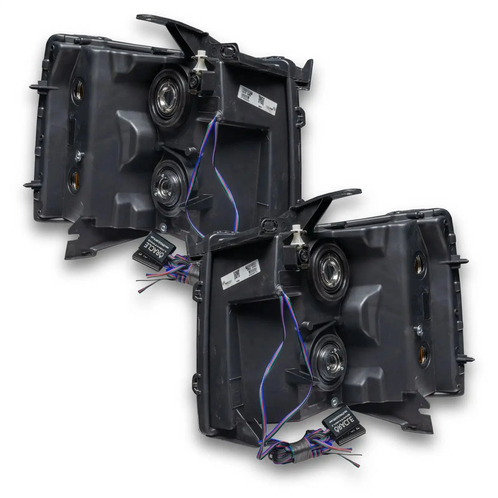 ORACLE Lighting 2007-2013 Chevrolet Silverado Pre-Assembled LED Square Style Halo Headlights - (Chrome Housing) - Image 5