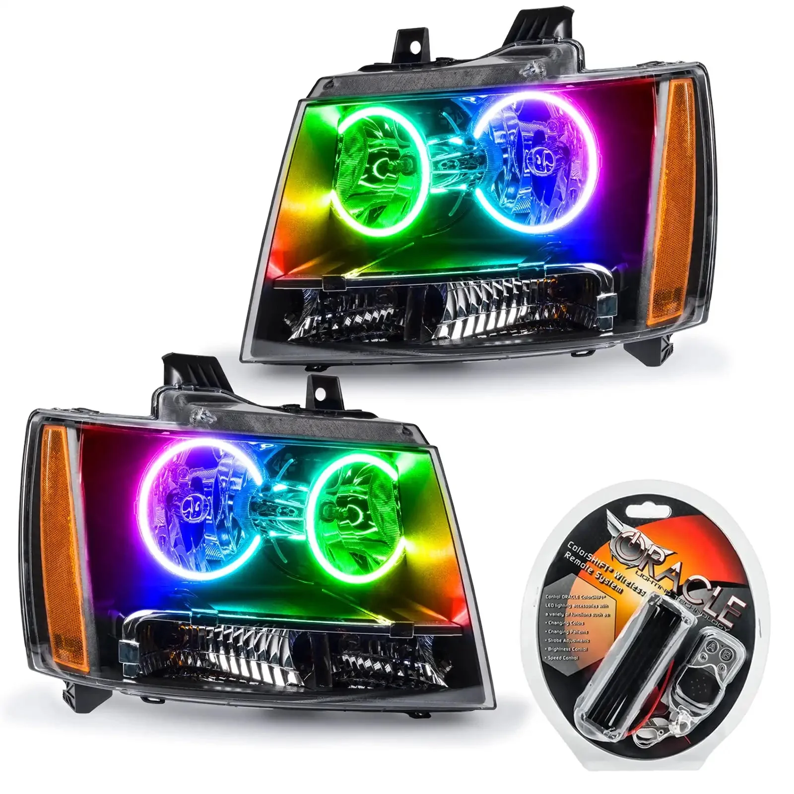ORACLE Lighting 2007-2014 Chevrolet Suburban Pre-Assembled Halo Headlights - Image 12