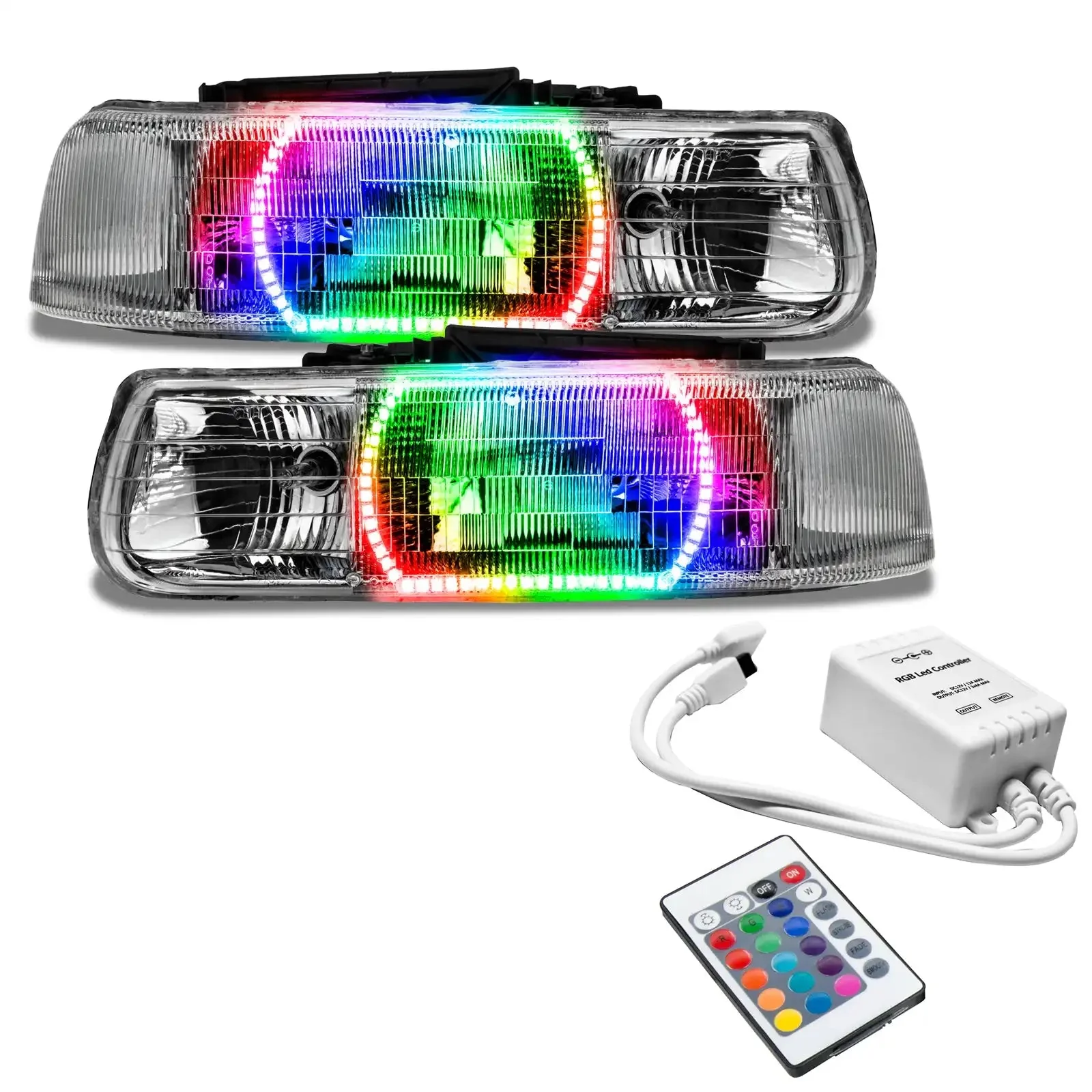 2000-2006 Chevy Tahoe Pre-Assembled Headlights - Image 3