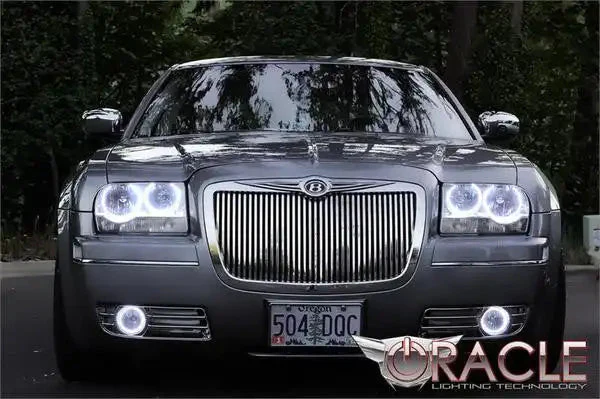 ORACLE Lighting 2005-2010 Chrysler 300 Base V6 Pre-Assembled Halo Headlights - Non HID - Chrome Housing - Image 4