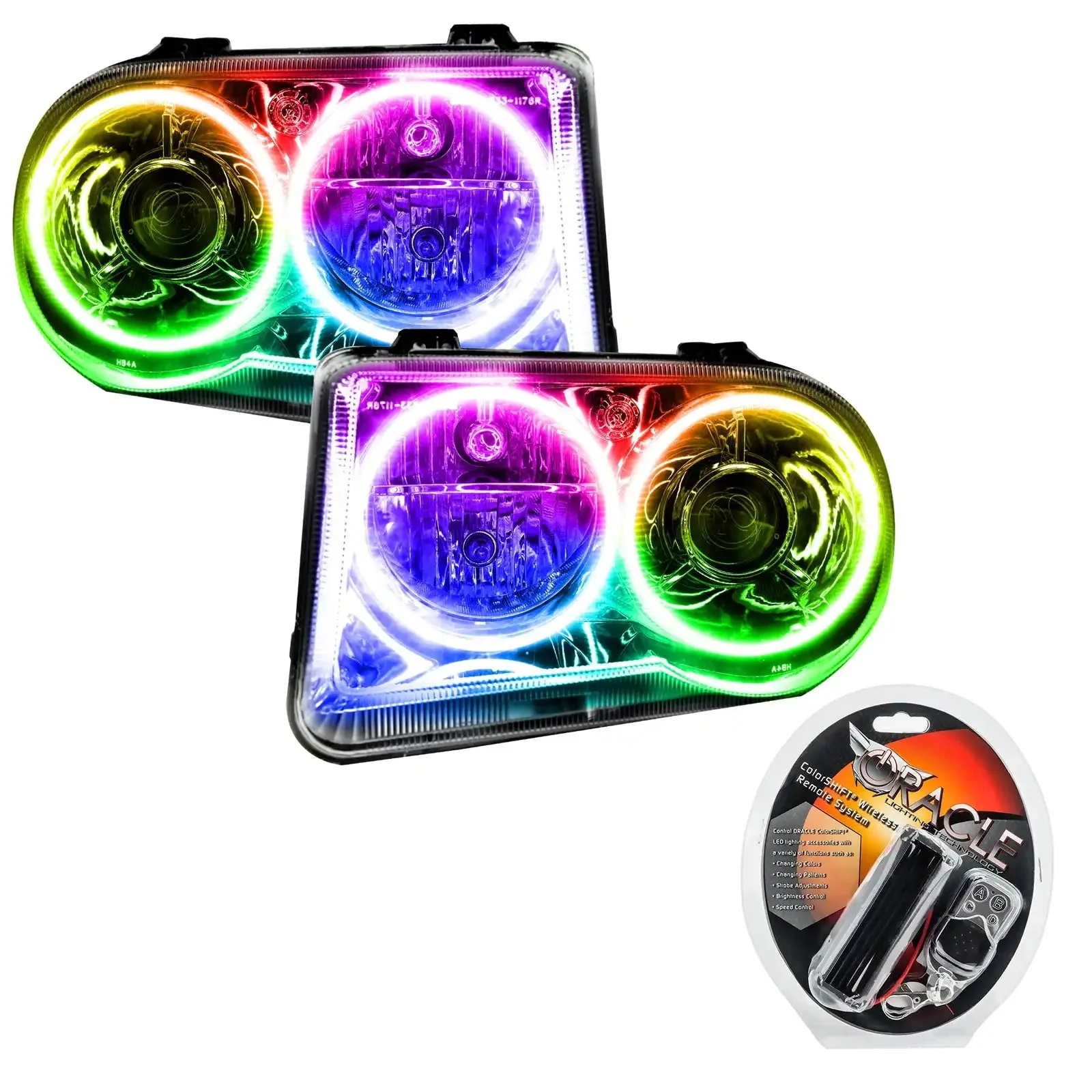 ORACLE Lighting 2005-2010 Chrysler 300C Pre-Assembled Halo Headlights - Non HID - Image 9