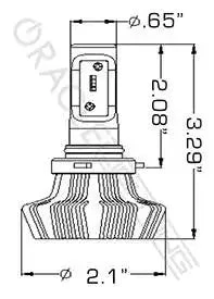 ORACLE Lighting 9006 - 4,000+ Lumen LED Light Bulb Conversion Kit (High Beam) - Image 5