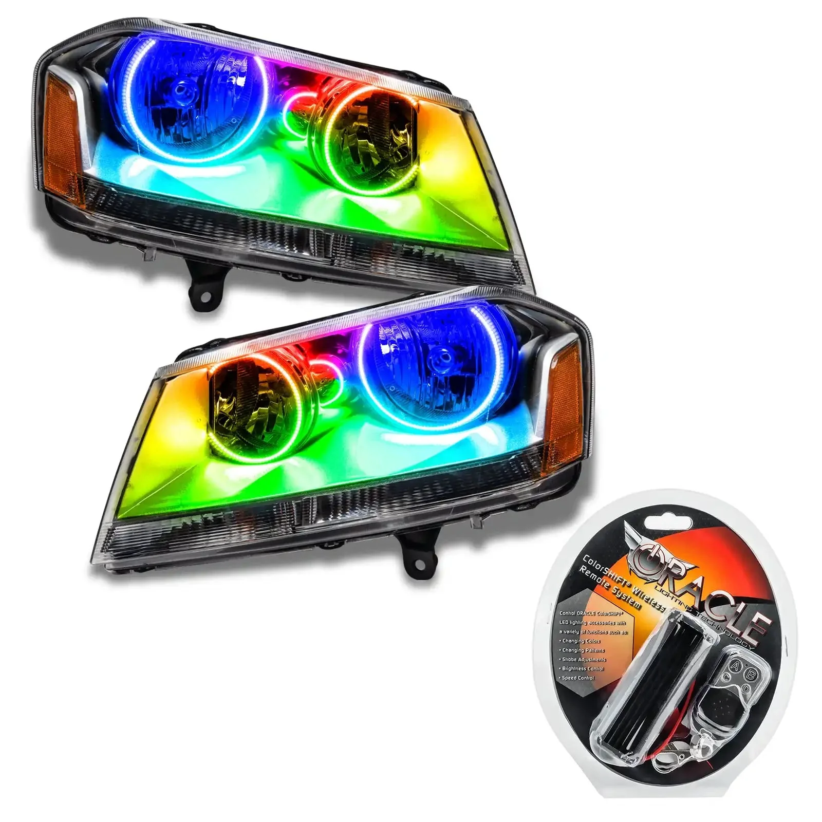ORACLE Lighting 2008-2014 Dodge Avenger SE/SXT Pre-Assembled Halo Headlights - Image 9