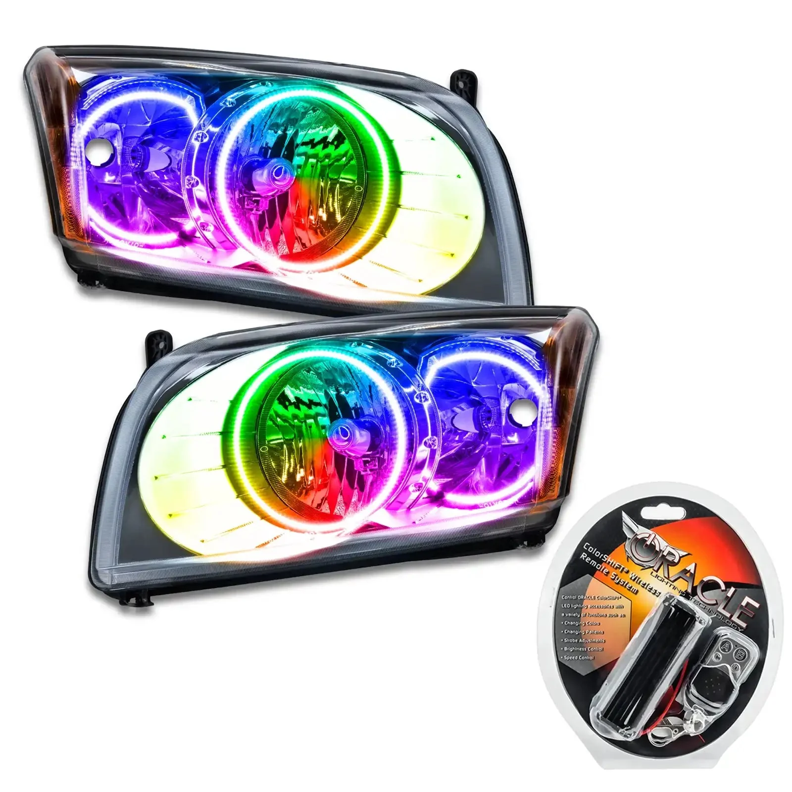 ORACLE Lighting 2007-2012 Dodge Caliber Pre-Assembled Headlights - Chrome - Image 8