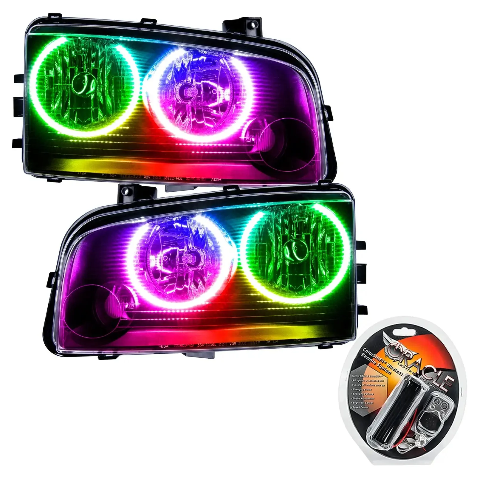 ORACLE Lighting 2005-2010 Dodge Charger Pre-Assembled Halo Headlights - Non HID - Image 10