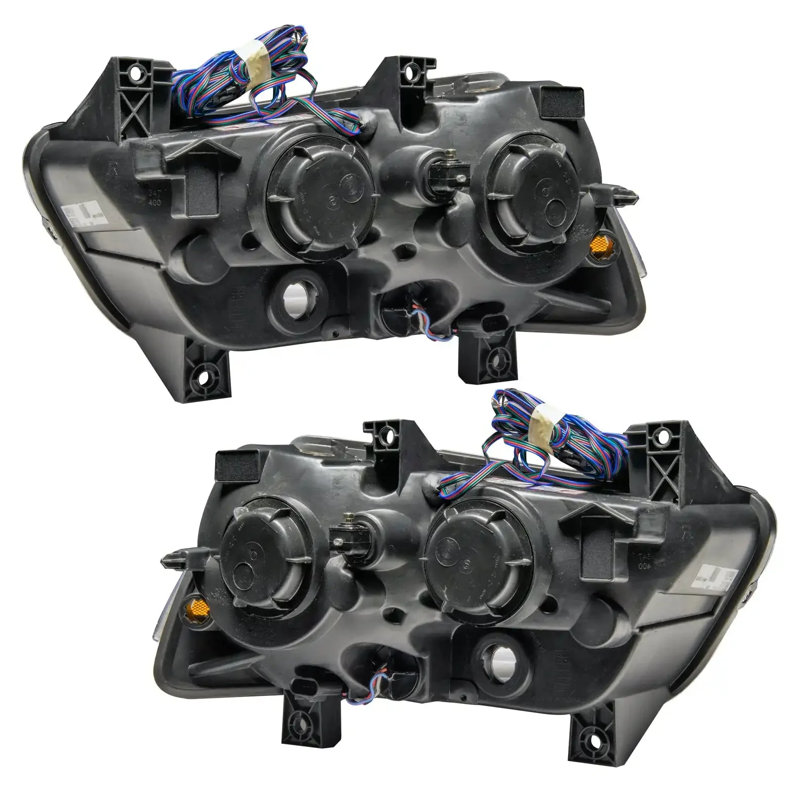ORACLE Lighting 2011-2014 Dodge Charger Pre-Assembled Halo Headlights - Non HID - Black Housing - Image 4