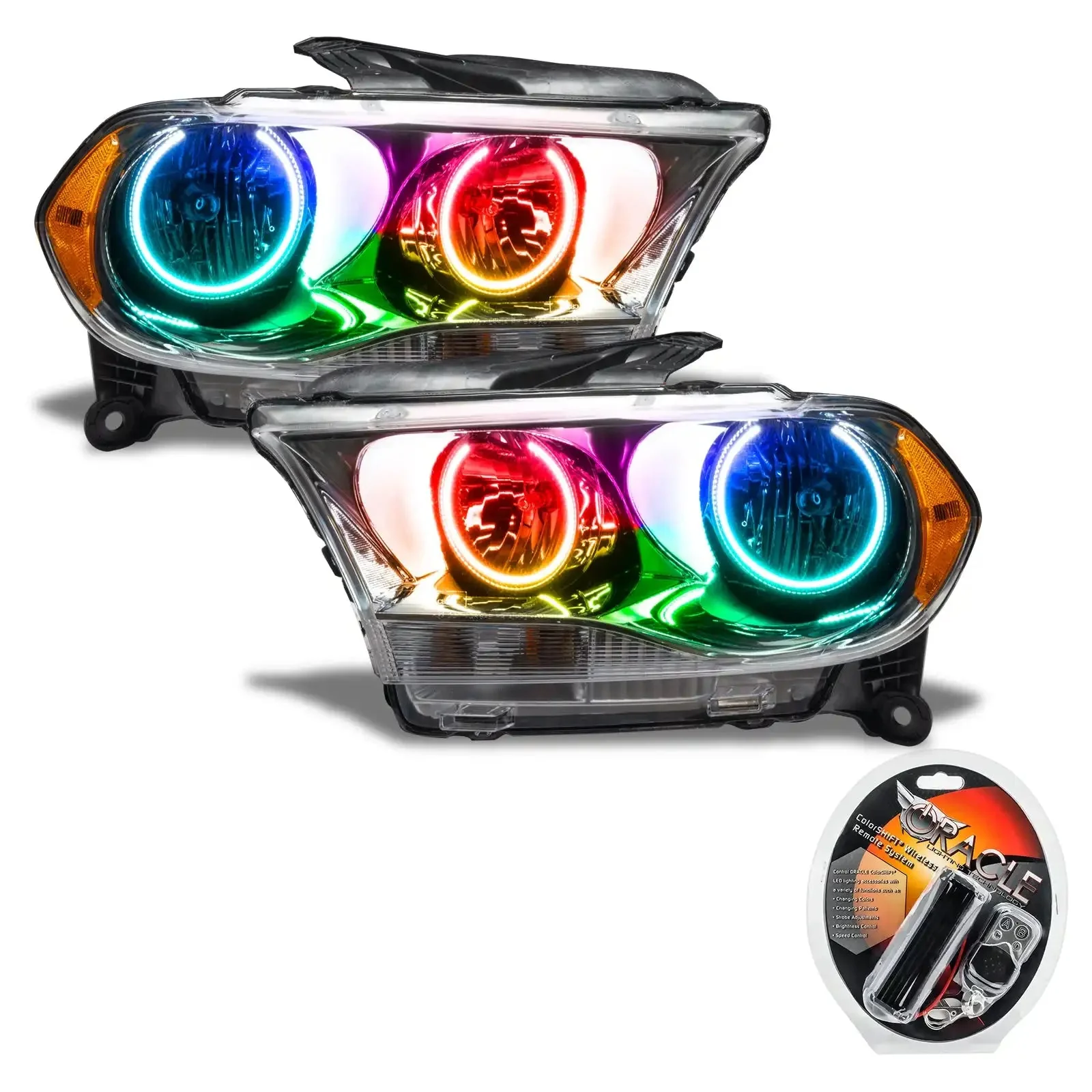 ORACLE Lighting 2011-2013 Dodge Durango Pre-Assembled Headlights Non-HID - Chrome Housing - Image 10
