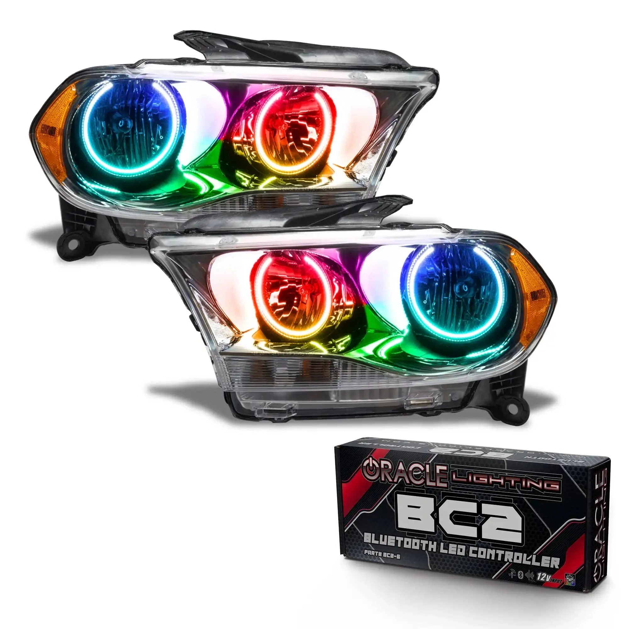 ORACLE Lighting 2011-2013 Dodge Durango Pre-Assembled Headlights Non-HID - Chrome Housing - Image 12