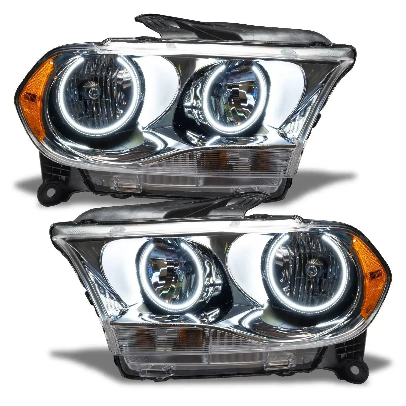 ORACLE Lighting 2011-2013 Dodge Durango Pre-Assembled Headlights Non-HID - Chrome Housing - Image 6
