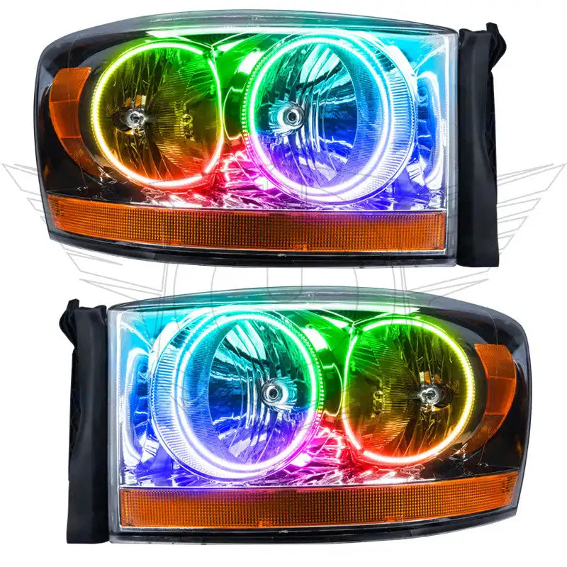 ORACLE Lighting 2006 Dodge Ram Pre-Assembled Halo Headlights - Chrome - Image 3