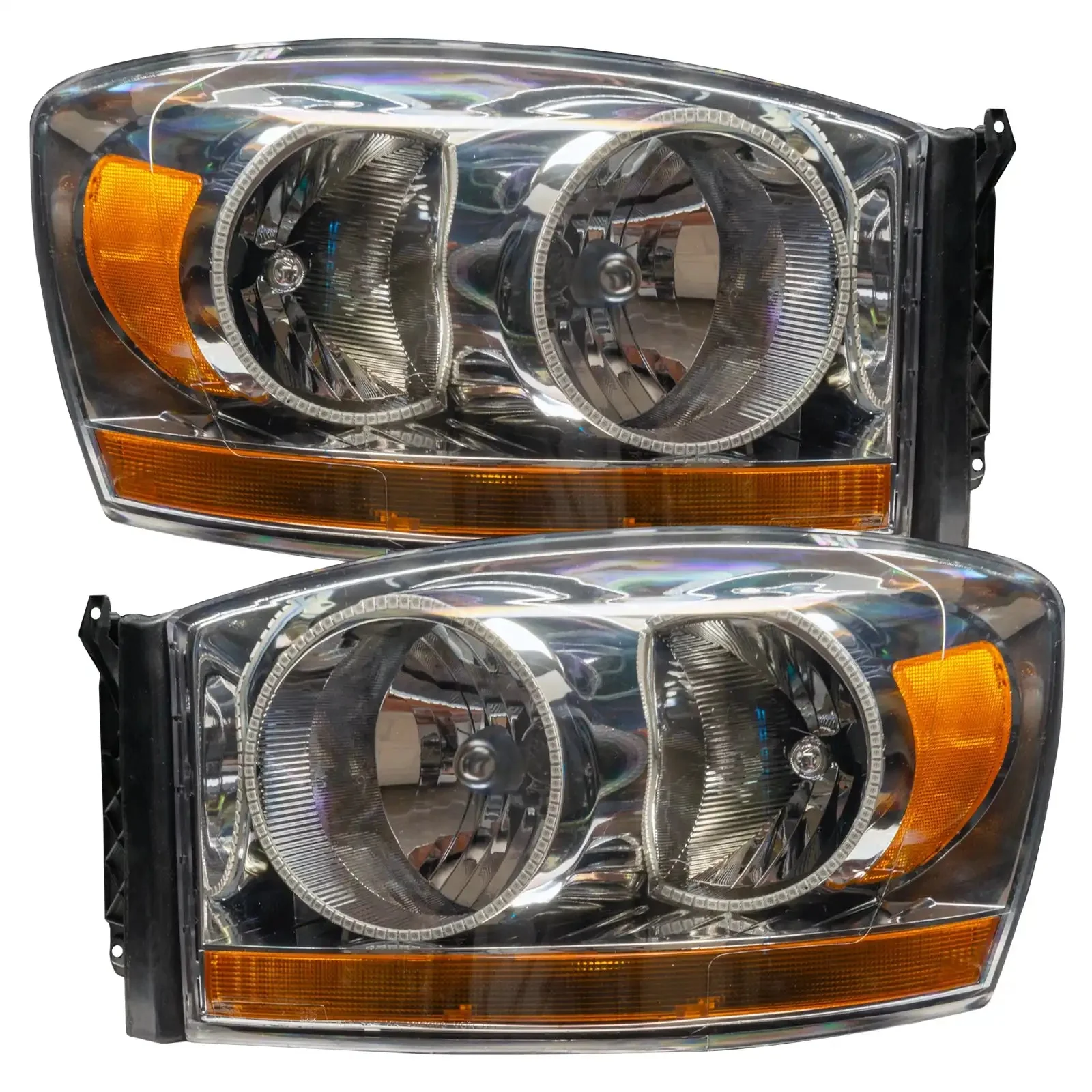 ORACLE Lighting 2006 Dodge Ram Pre-Assembled Halo Headlights - Chrome - Image 8