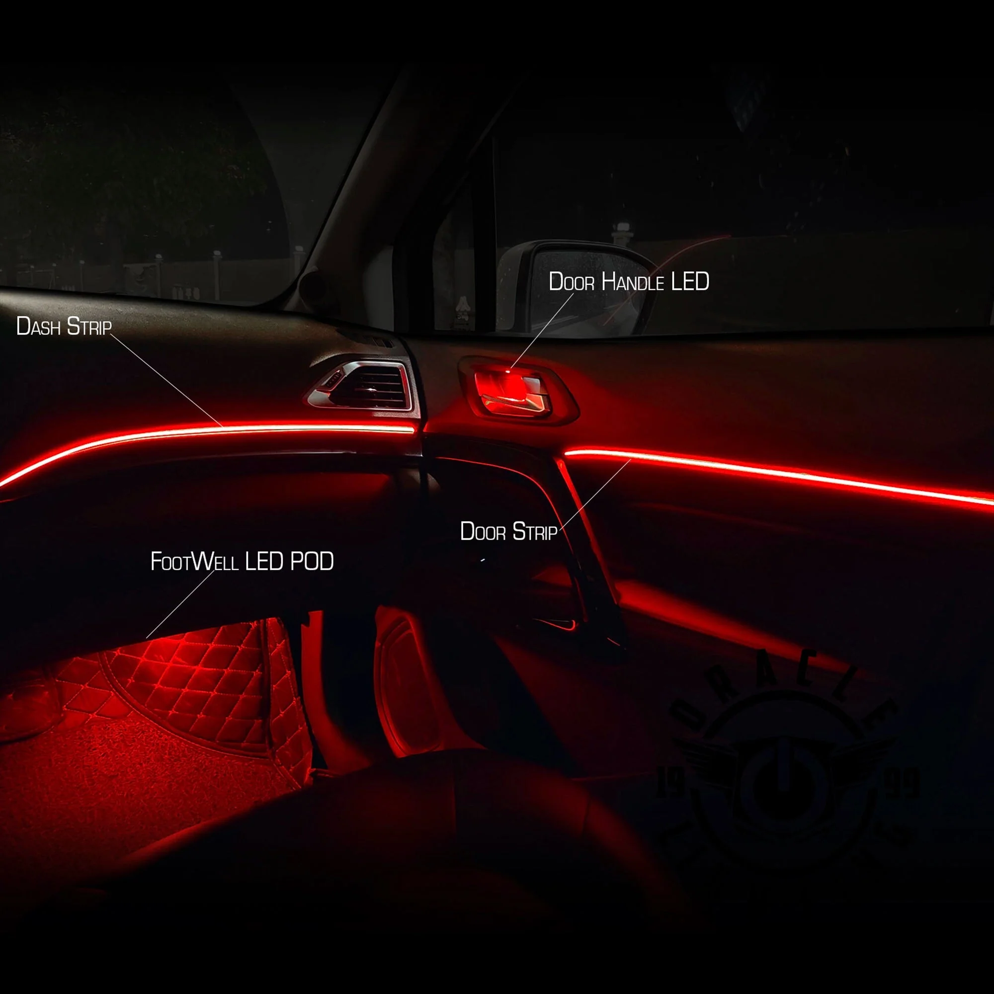 Dynamic ColorSHIFT 18-Piece Universal LED Interior Kit - Bluetooth Multi-Zone Lighting - Image 6