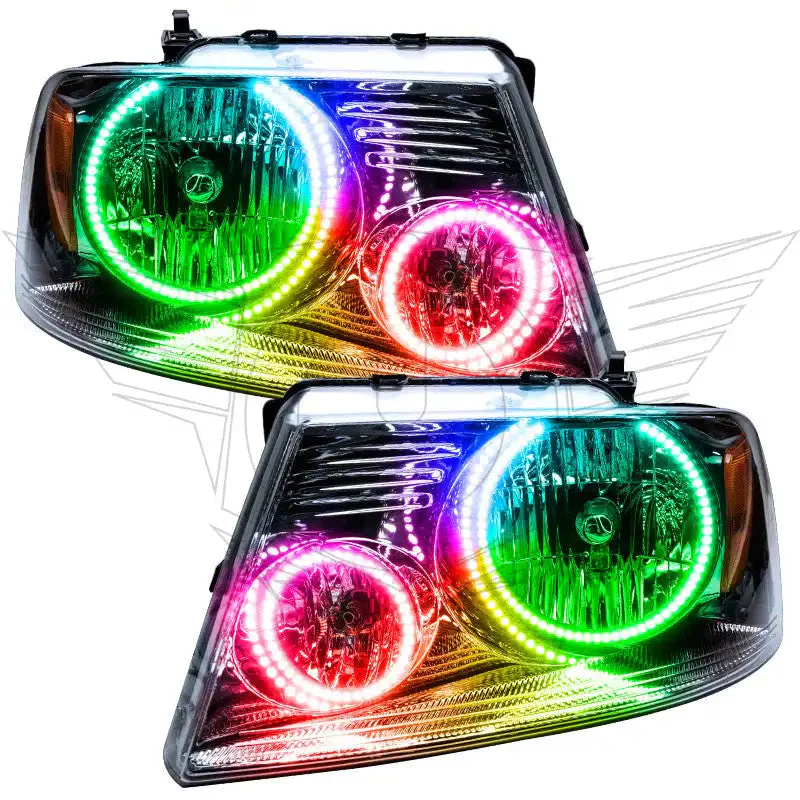 ORACLE Lighting 2005-2008 Ford F-150 Pre-Assembled Halo Headlights - Chrome Housing - Image 7
