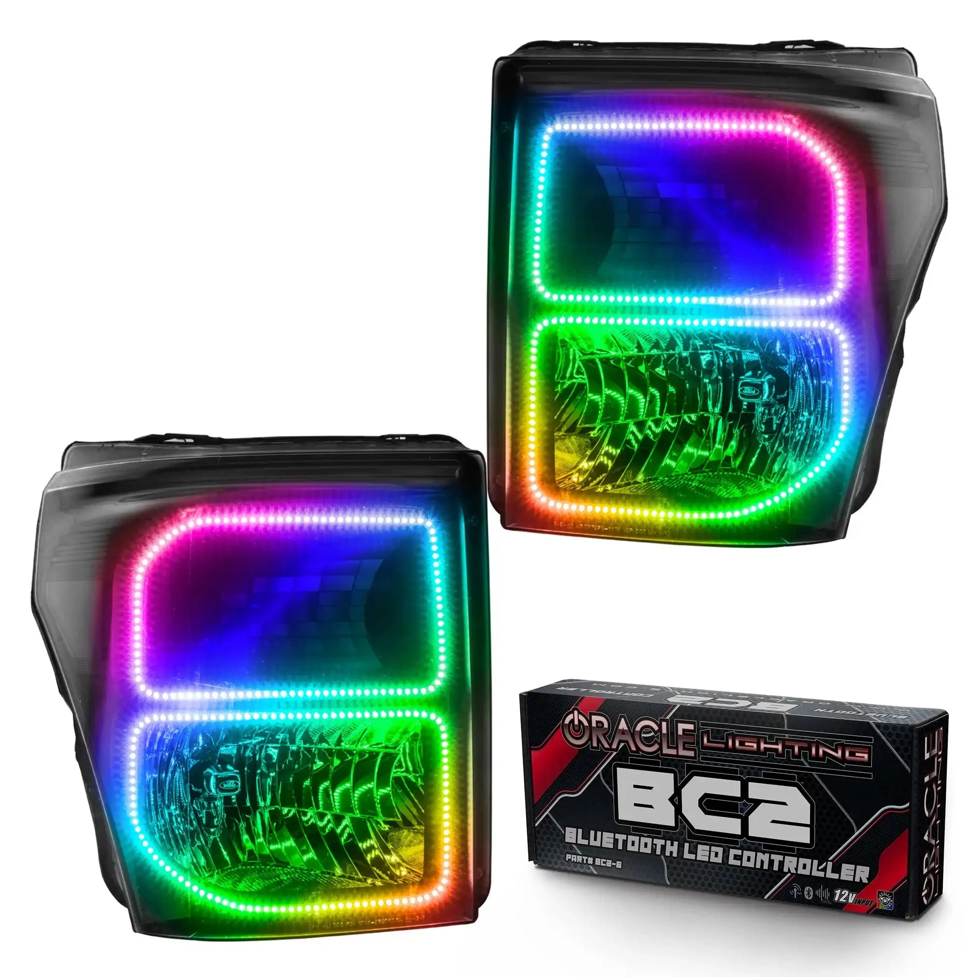ORACLE Lighting 2011-2016 Ford F-250/F-350 Super Duty Pre-Assembled Headlights - Black - Image 11