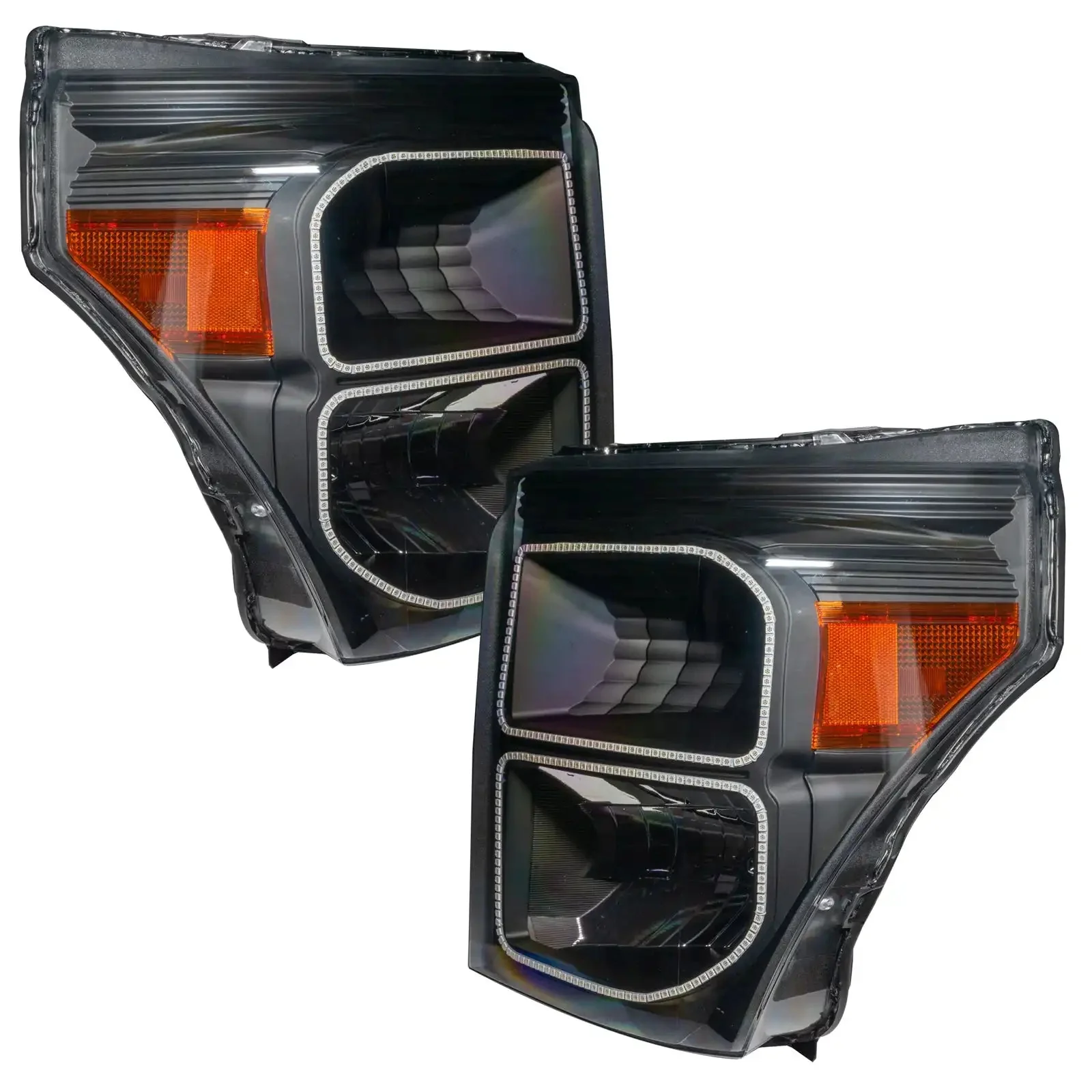 ORACLE Lighting 2011-2016 Ford F-250/F-350 Super Duty Pre-Assembled Headlights - Black - Image 3
