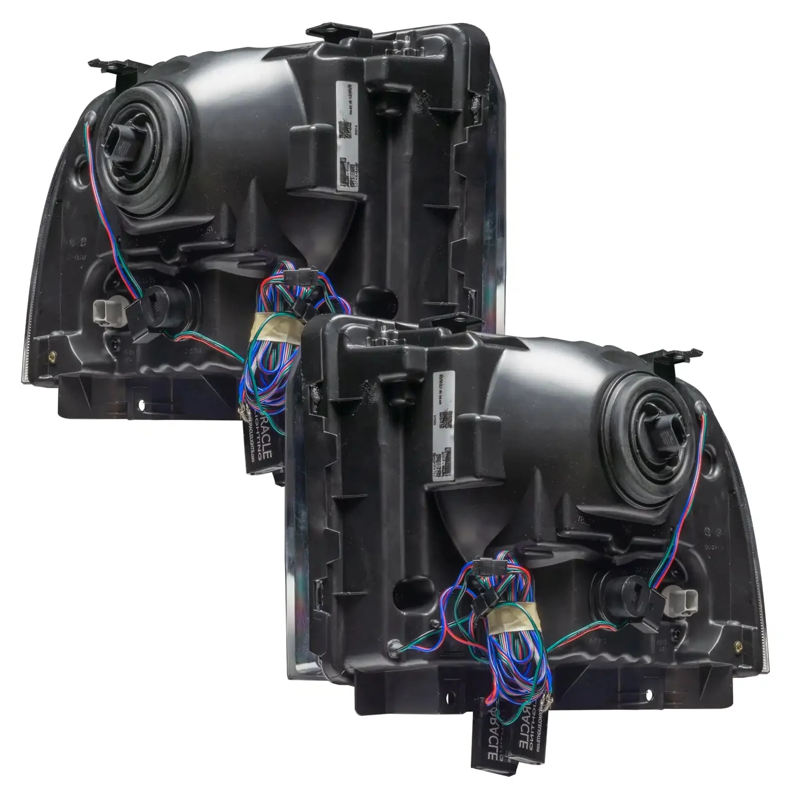 ORACLE Lighting 2005-2007 Ford F-250/F-350 Super Duty Pre-Assembled Halo Headlights - Chrome Housing - Image 5